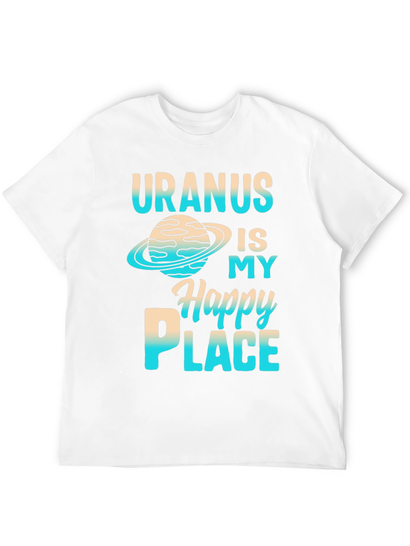 Uranus Happy Place Graphic T-Shirt