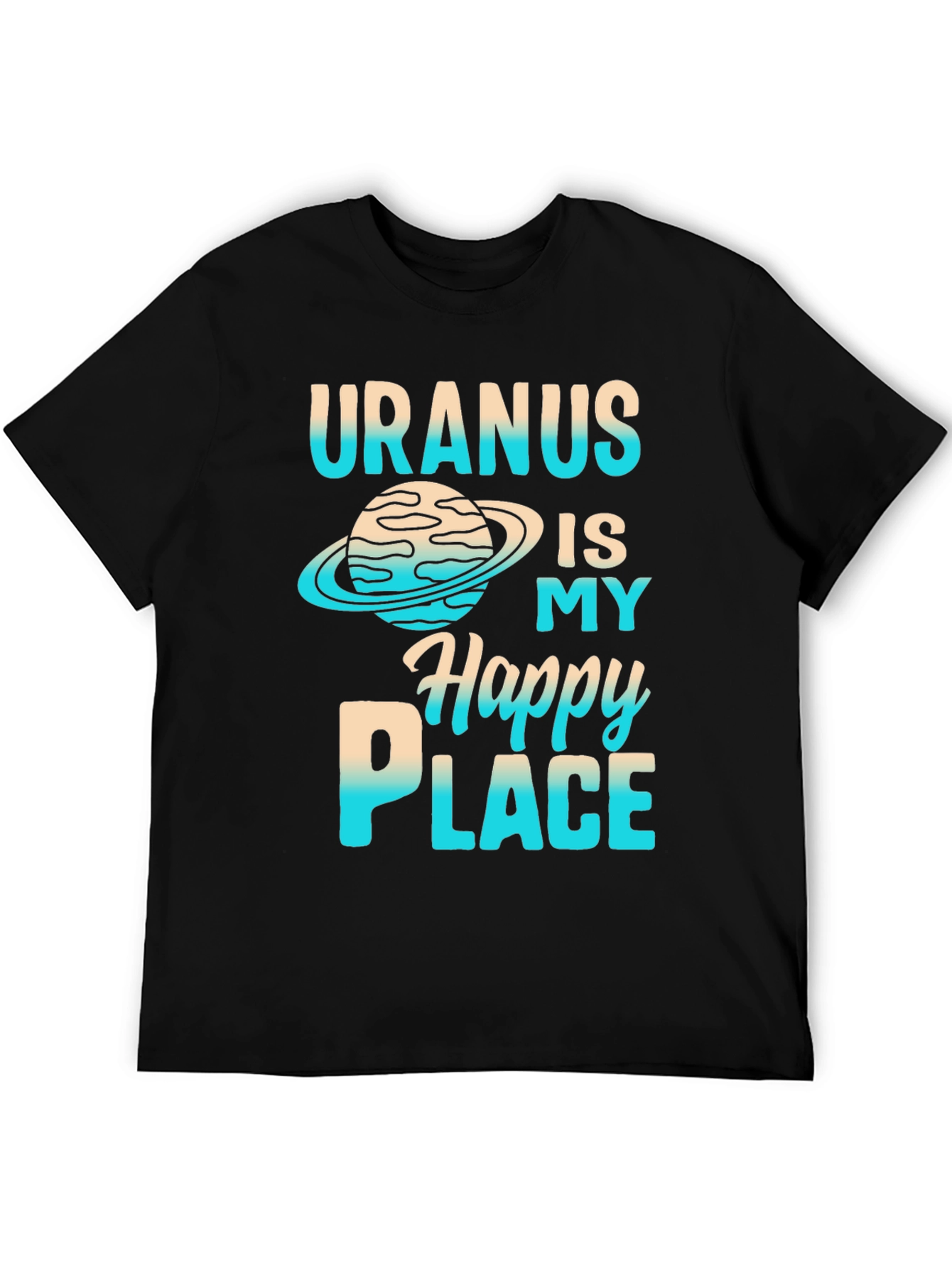 Uranus Happy Place Graphic T-Shirt