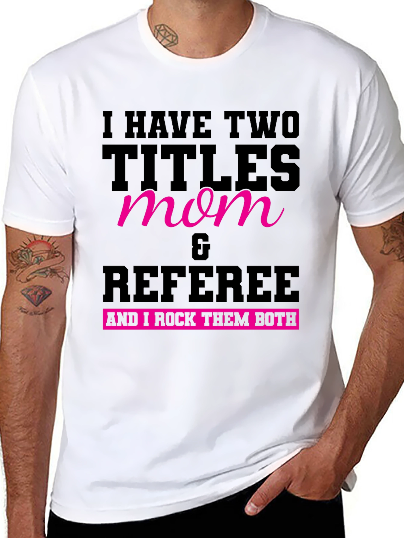 Mom & Referee T-Shirt: I Rock Them Both!