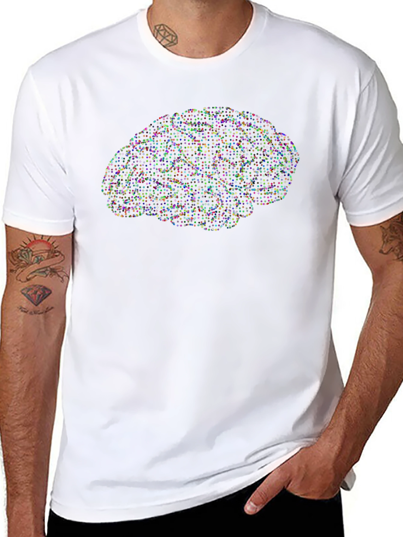 Brain Graphic Print Tee