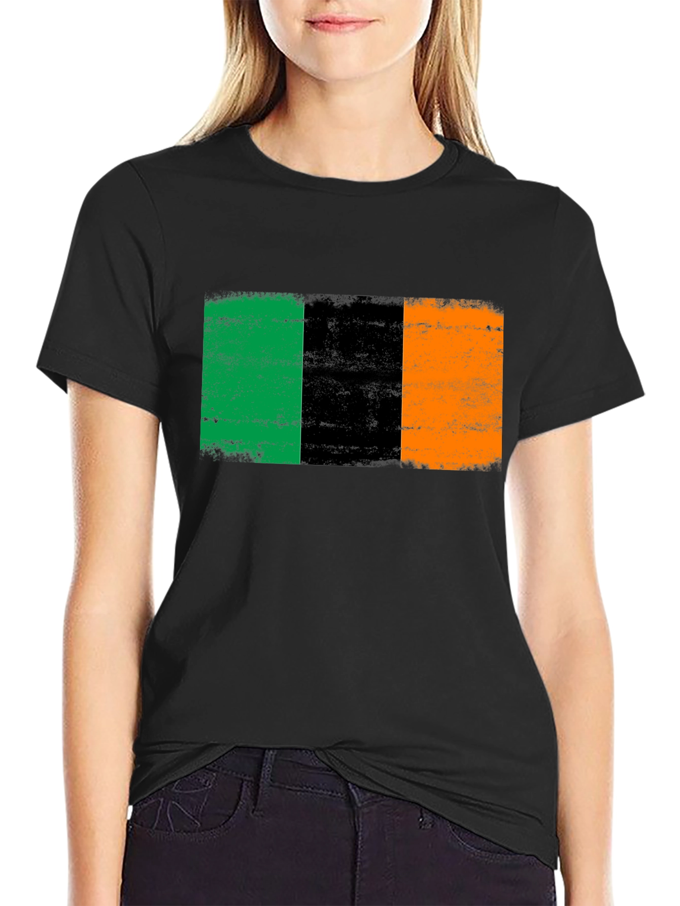Irish Flag Graphic Tee - Black T-Shirt
