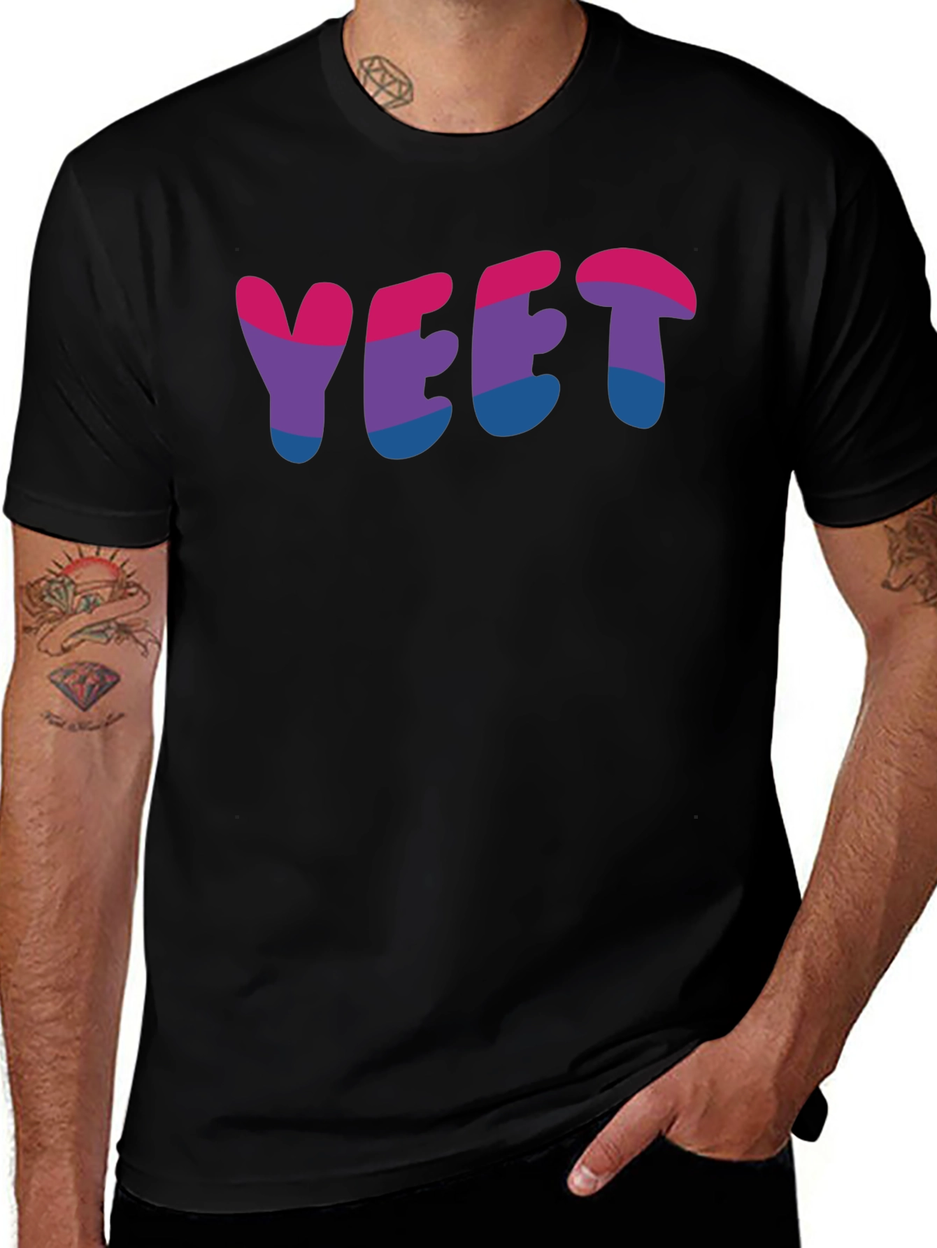 YEET Bi Pride T-Shirt - Soft Cotton Tee
