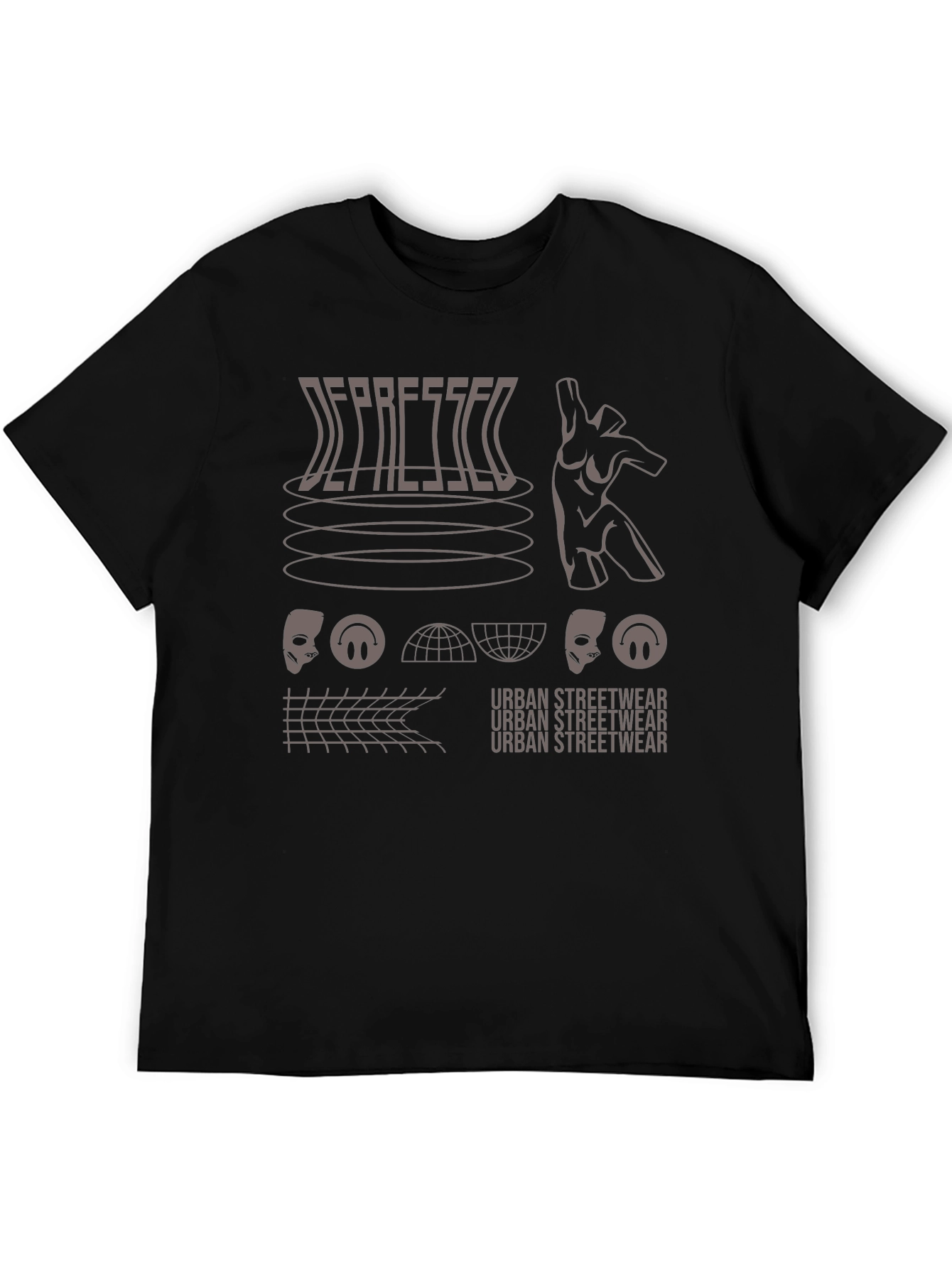 Depressed Urban Streetwear Graphic Tee