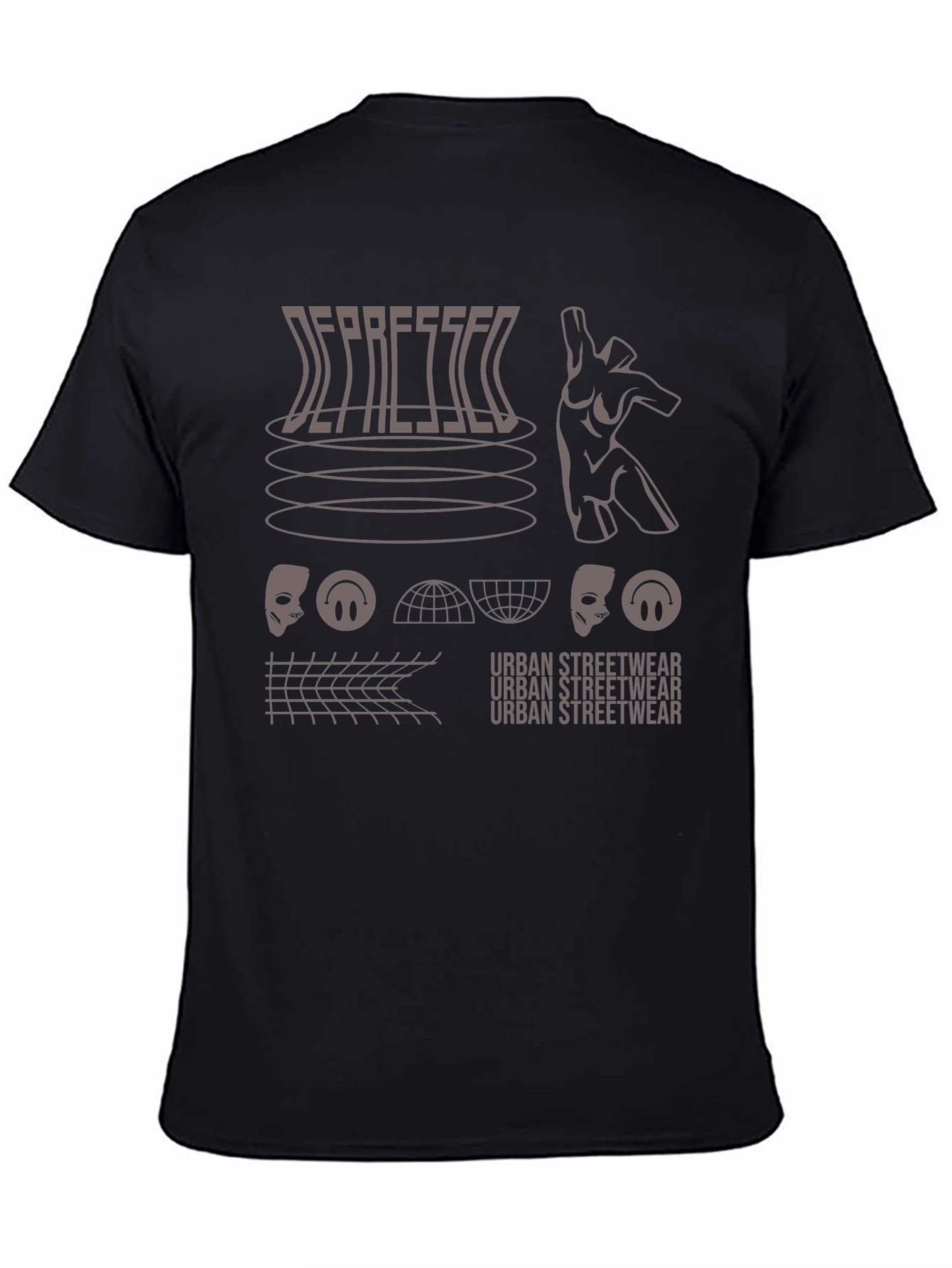Depressed Urban Streetwear Graphic Tee