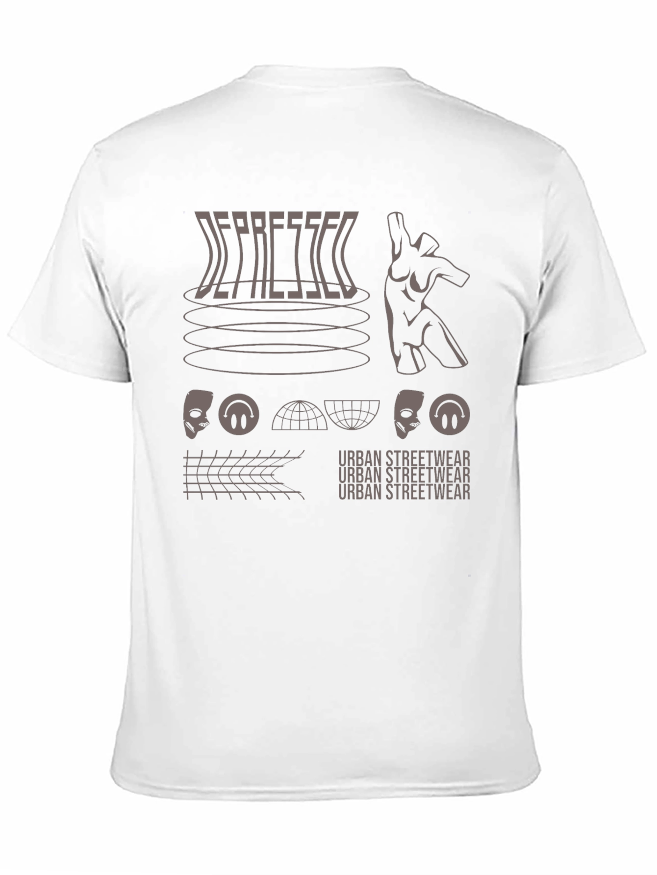 Depressed Urban Streetwear Graphic Tee