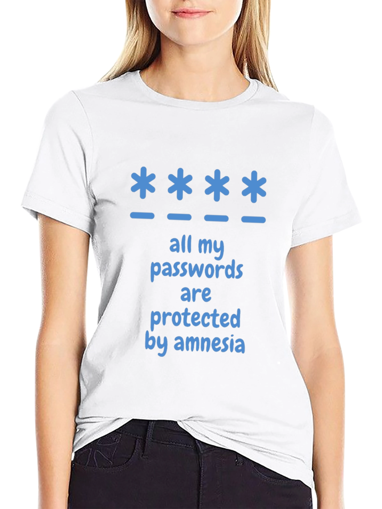Amnesia Password Protected Graphic T-Shirt