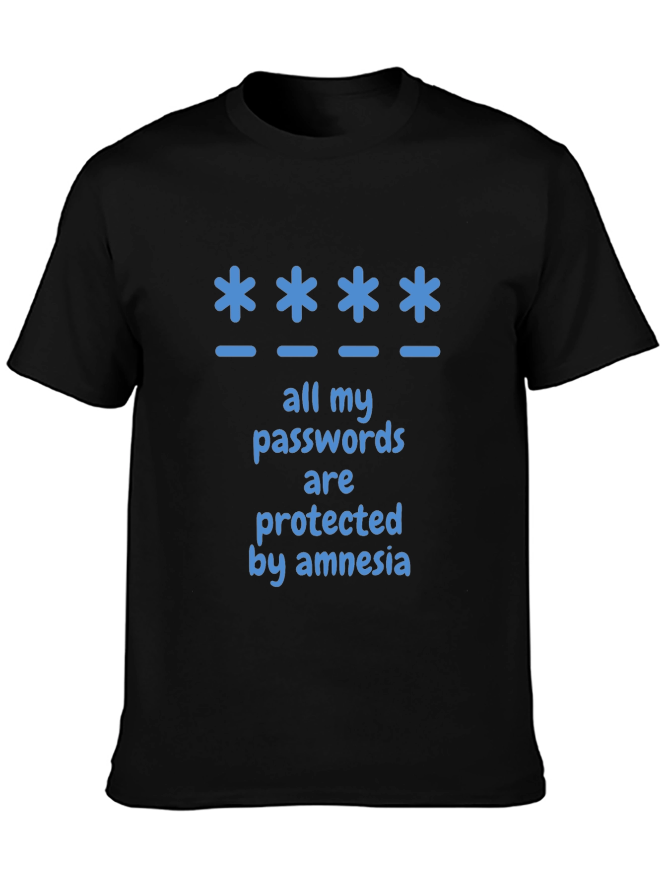 Amnesia Password Protected Graphic T-Shirt