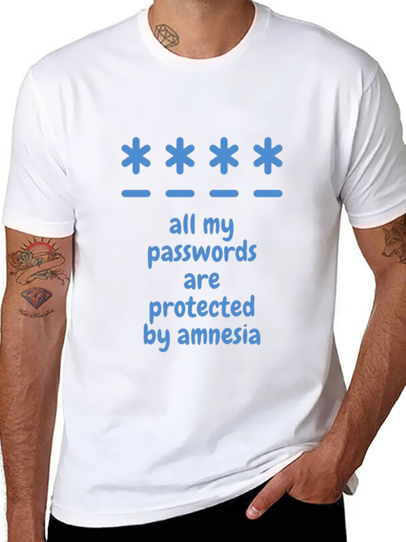 Amnesia Password Protected Graphic T-Shirt