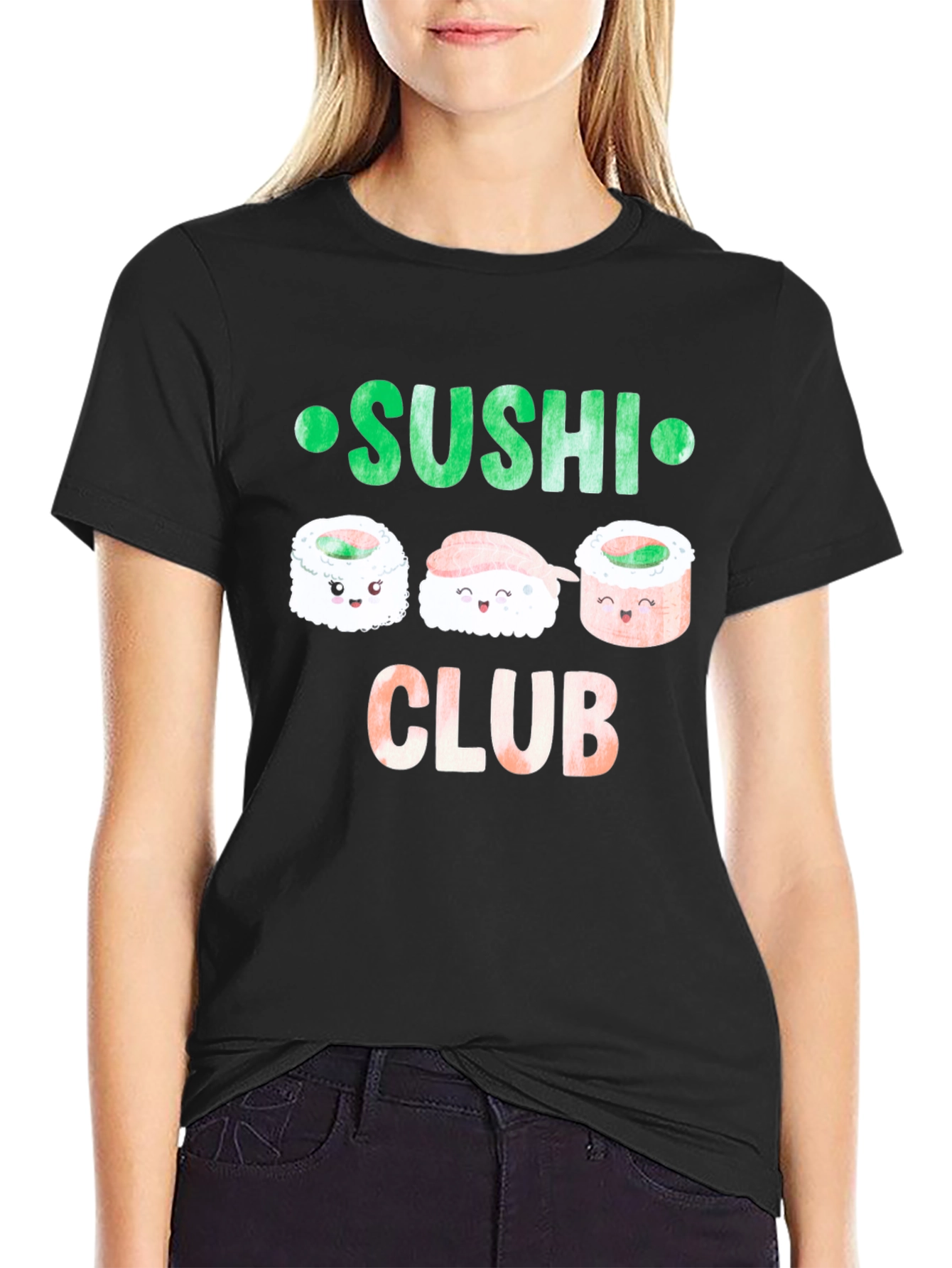 Sushi Club T-Shirt - Kawaii Food Tee