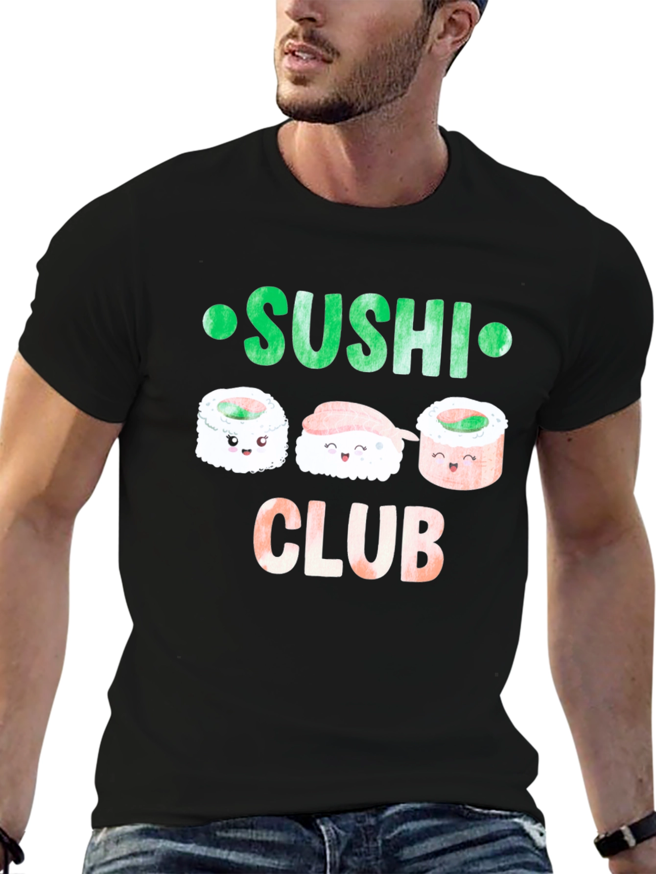 Sushi Club T-Shirt - Kawaii Food Tee