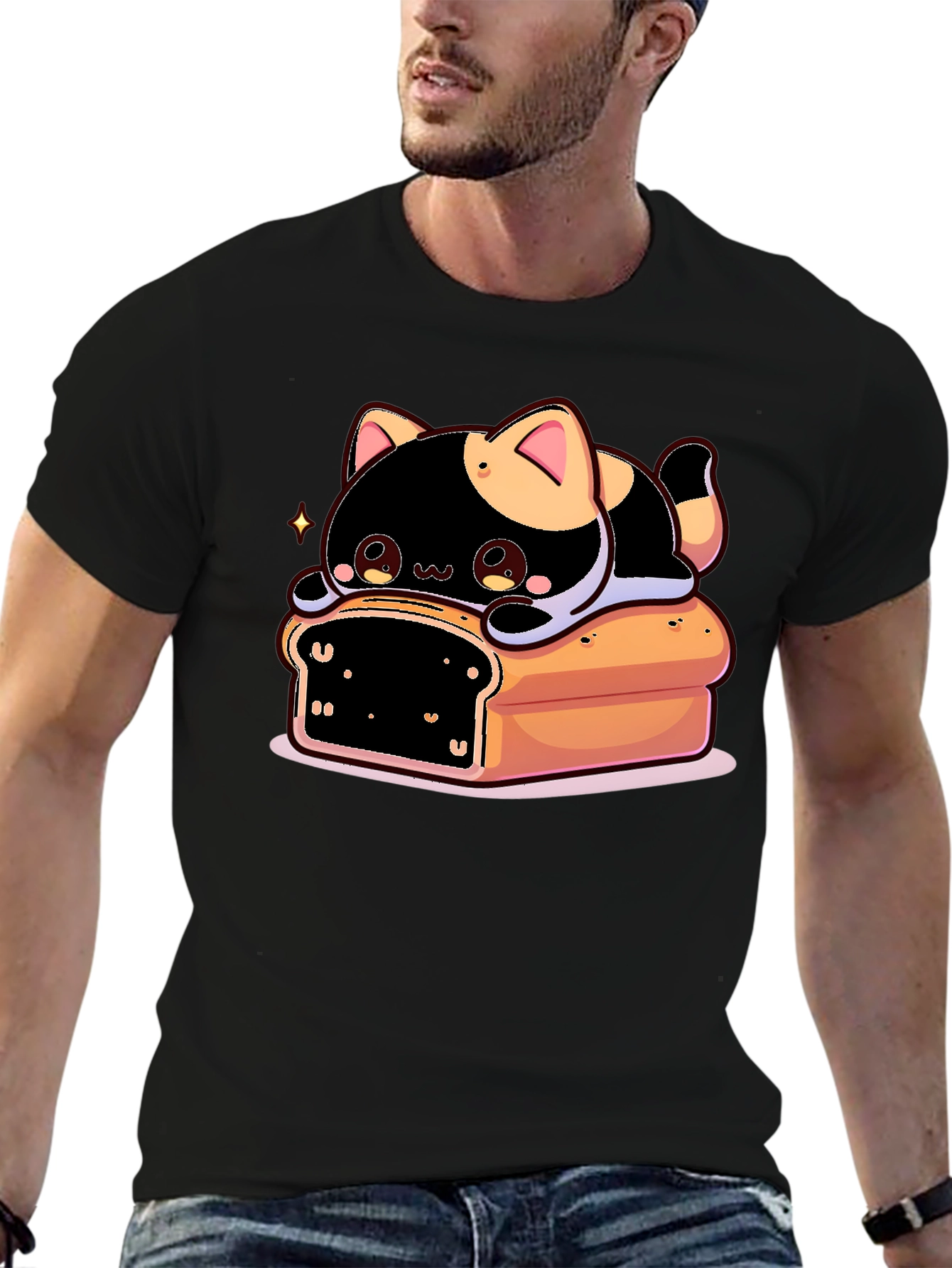 Cute Cat on Bread T-Shirt