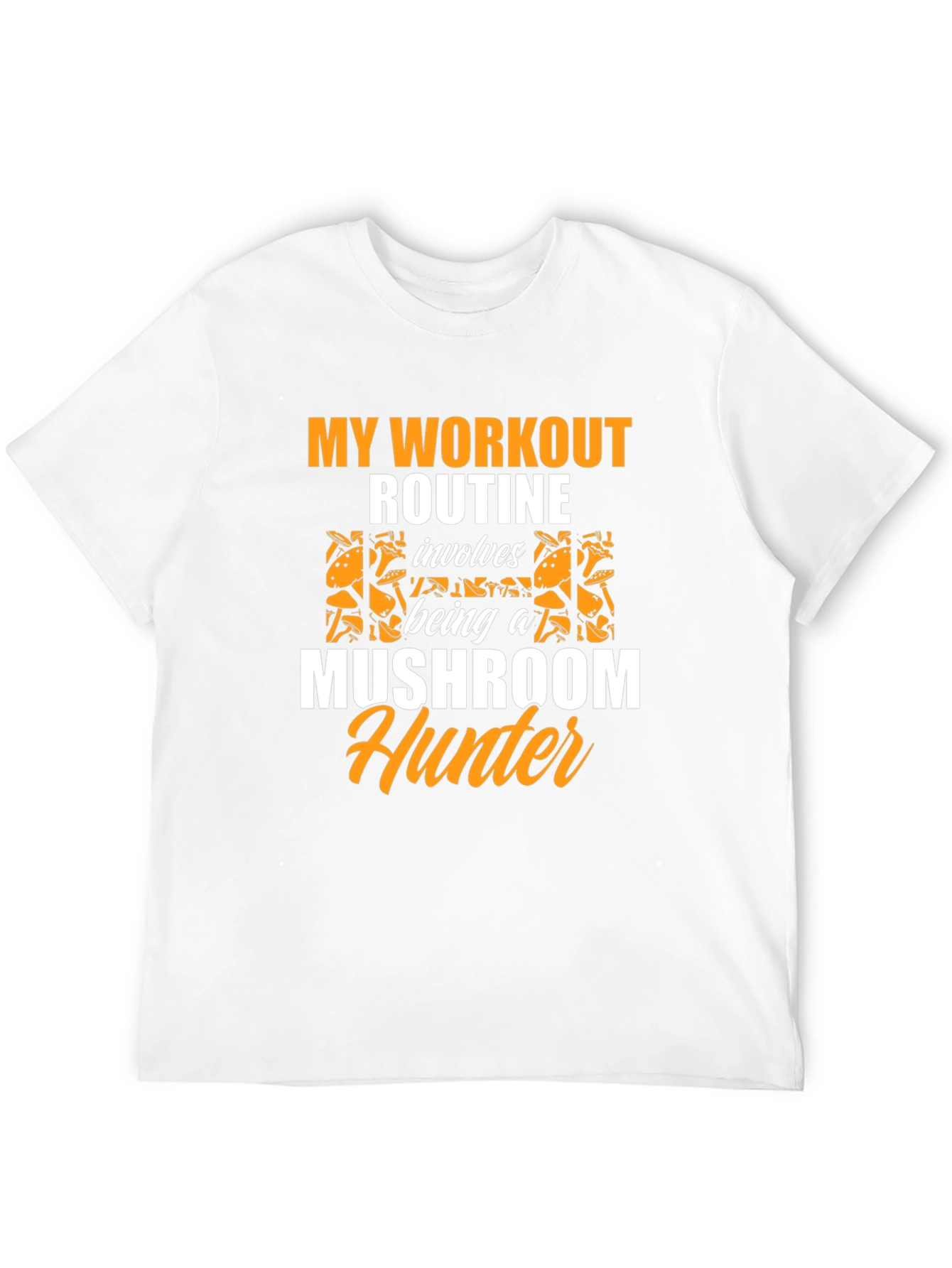 Mushroom Hunter Workout Routine Graphic Tee