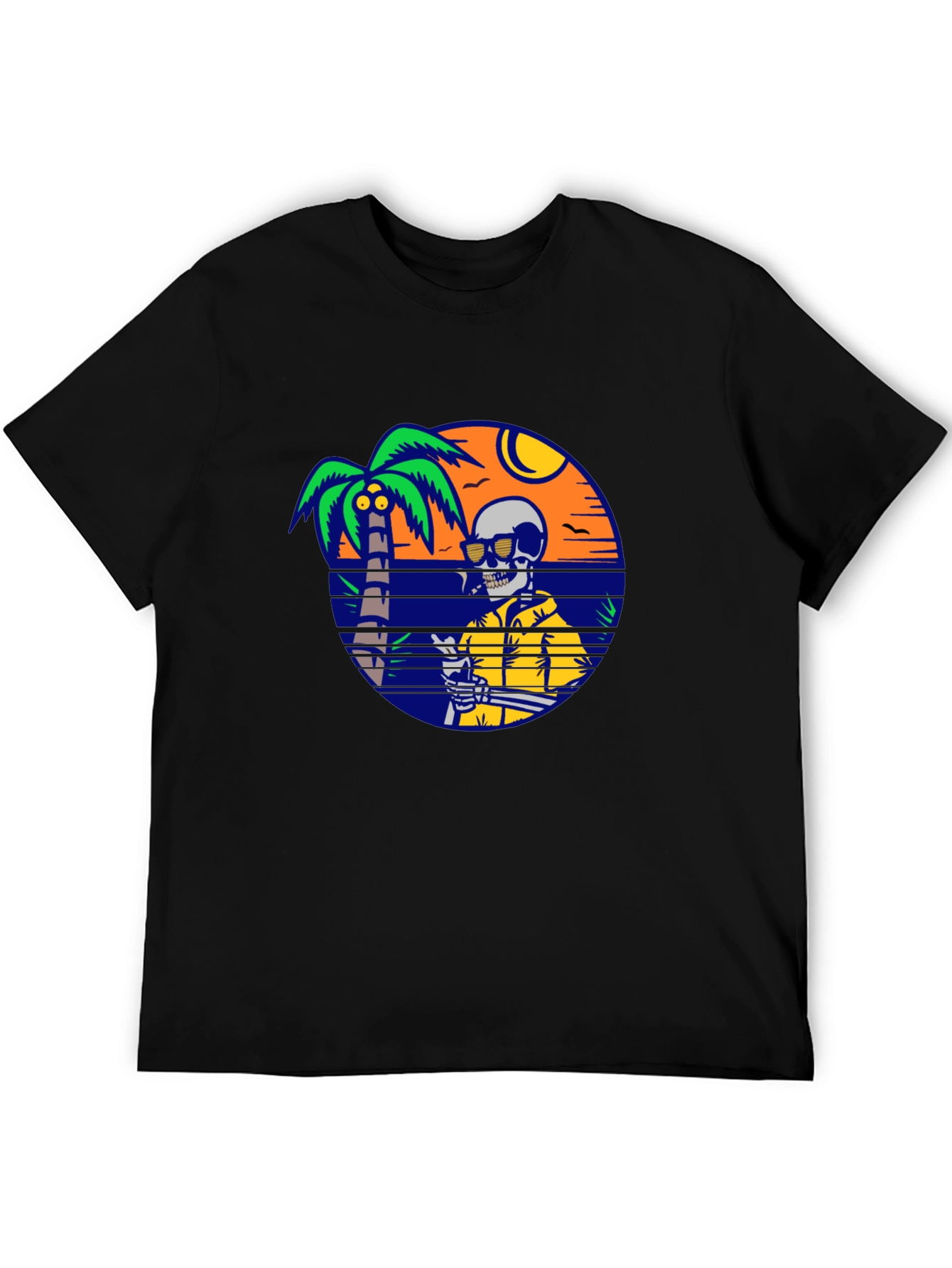 Skeleton Beach T-Shirt - Relaxed Summer Vibes