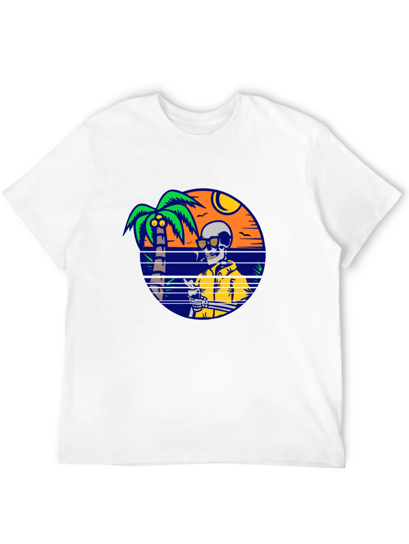 Skeleton Beach T-Shirt - Relaxed Summer Vibes