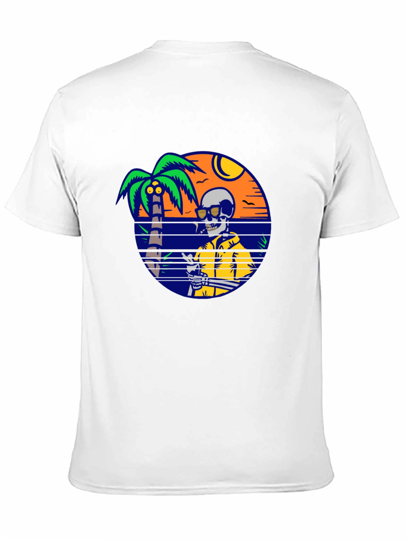 Skeleton Beach T-Shirt - Relaxed Summer Vibes