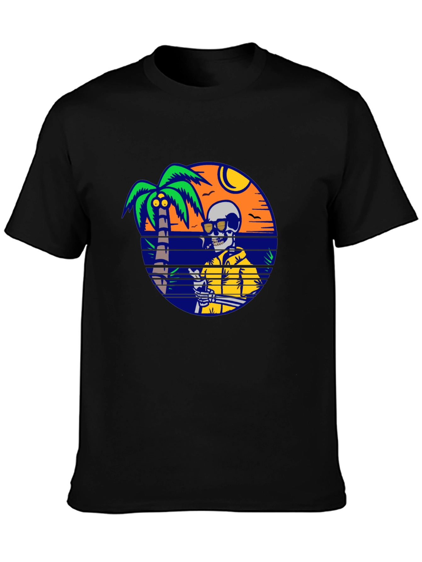 Skeleton Beach T-Shirt - Relaxed Summer Vibes