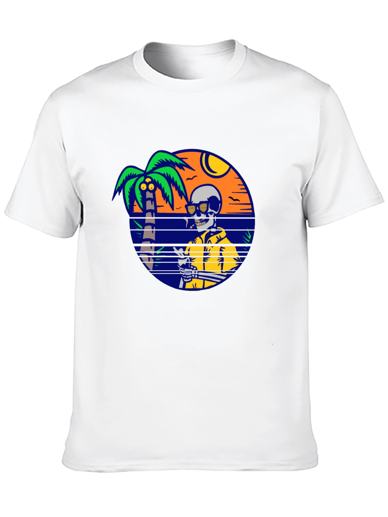 Skeleton Beach T-Shirt - Relaxed Summer Vibes