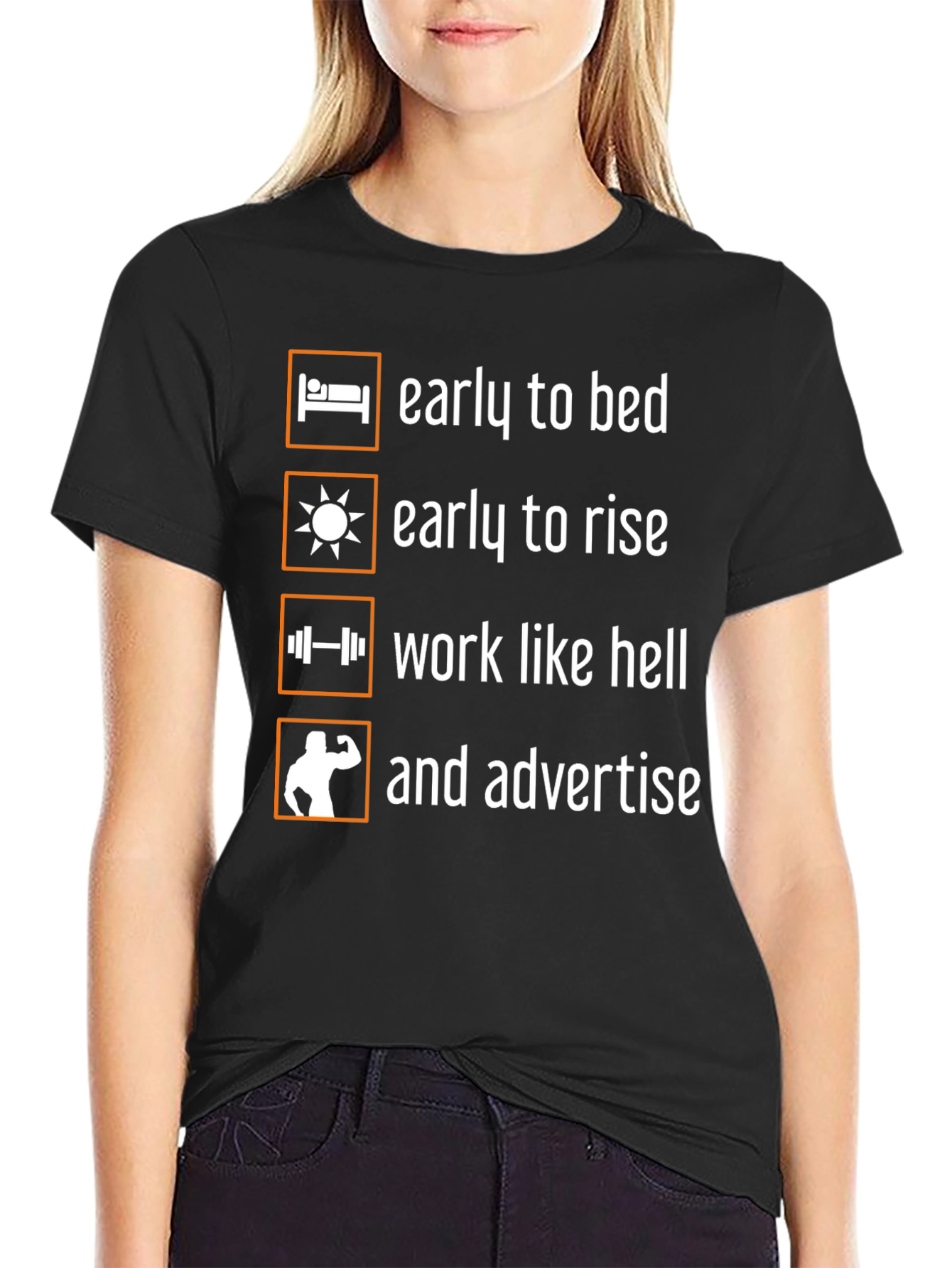 Early to Bed Fitness T-Shirt