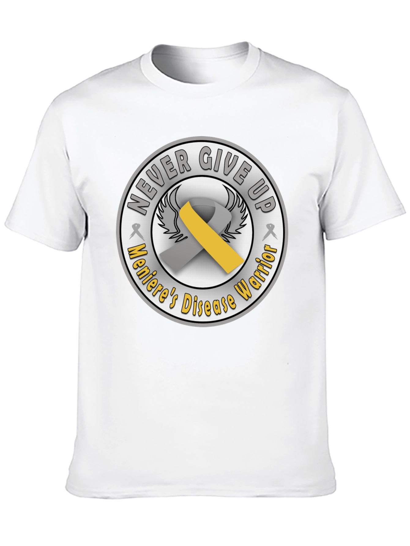 Menieres Disease Warrior T-Shirt - Never Give Up!