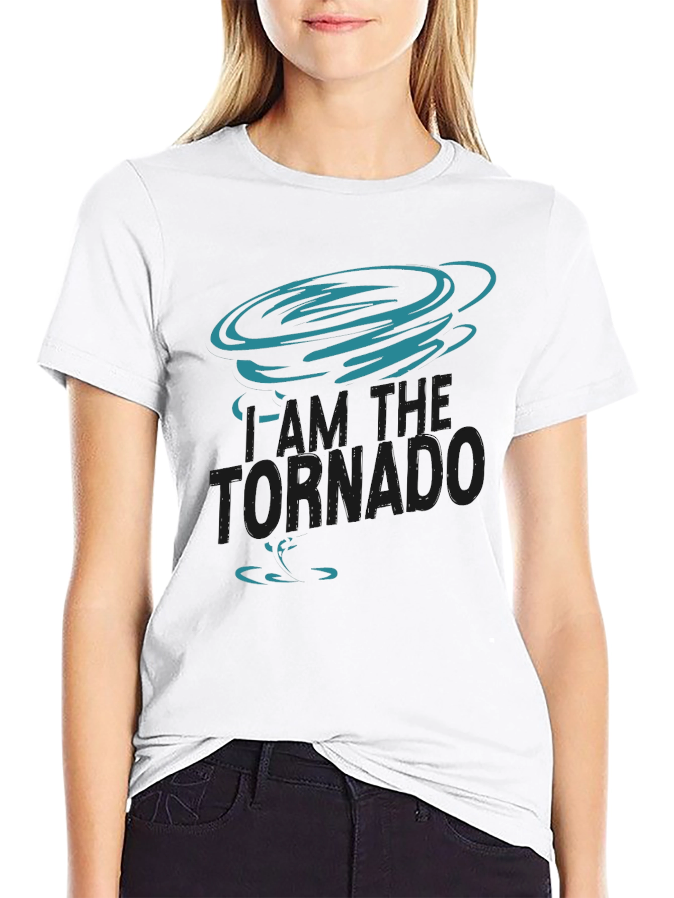 I am the Tornado Graphic T-Shirt - Black