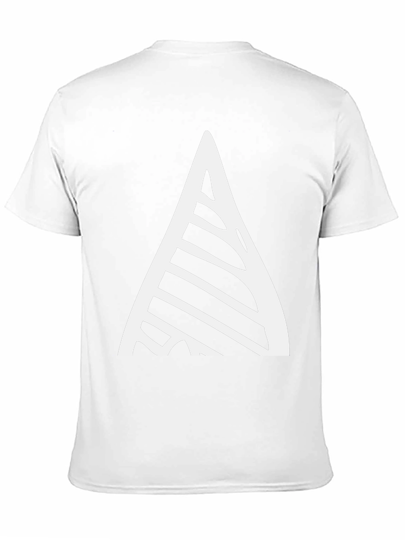 Modern Geometric Triangle T-Shirt - Black