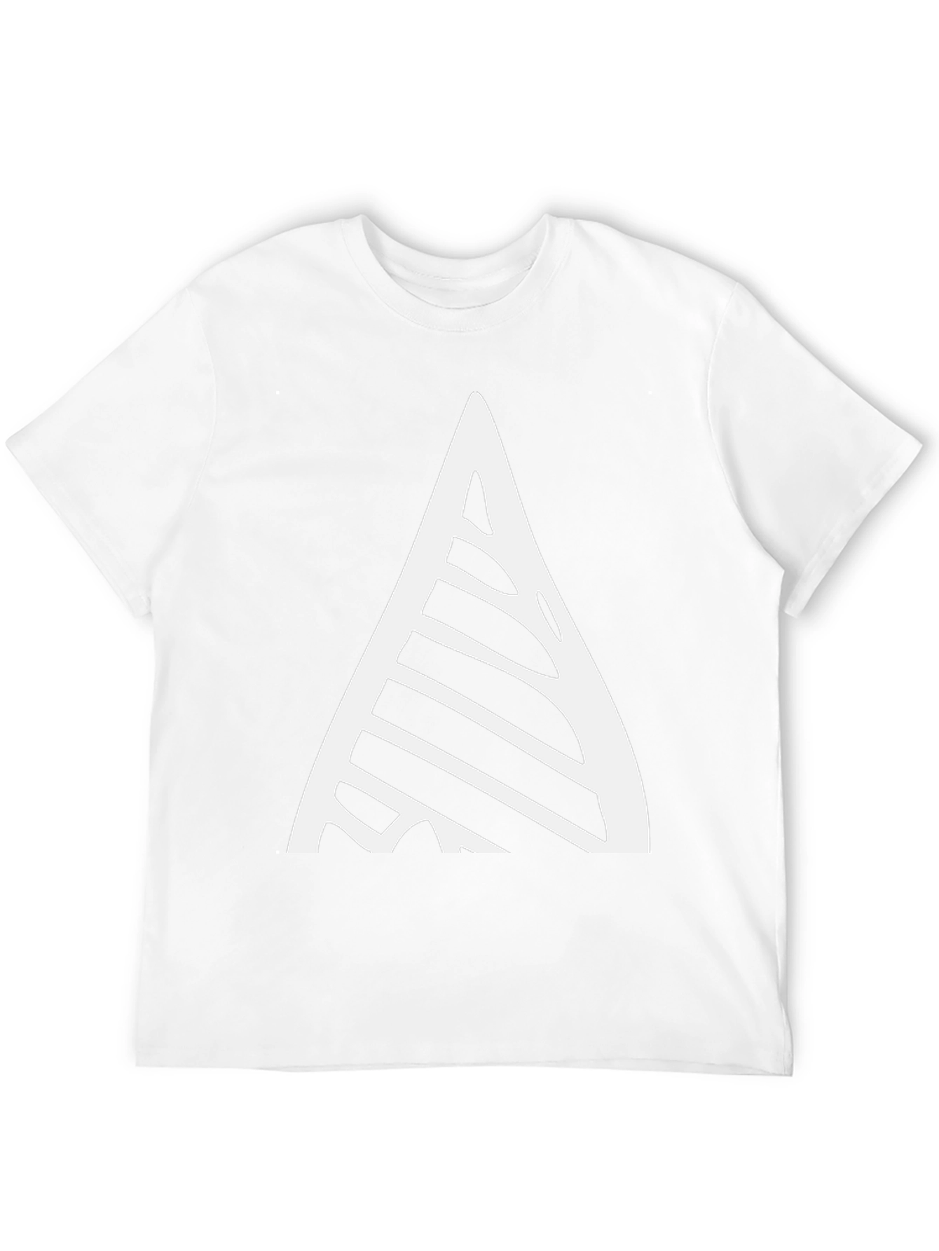 Modern Geometric Triangle T-Shirt - Black