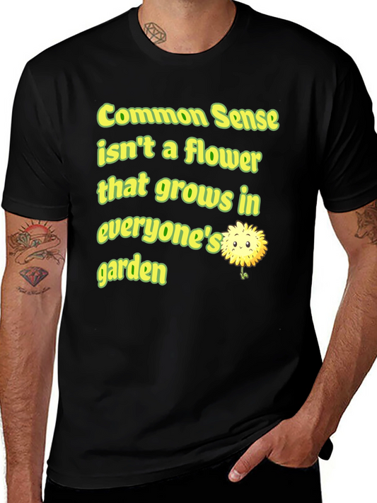 Common Sense Flower Graphic Tee