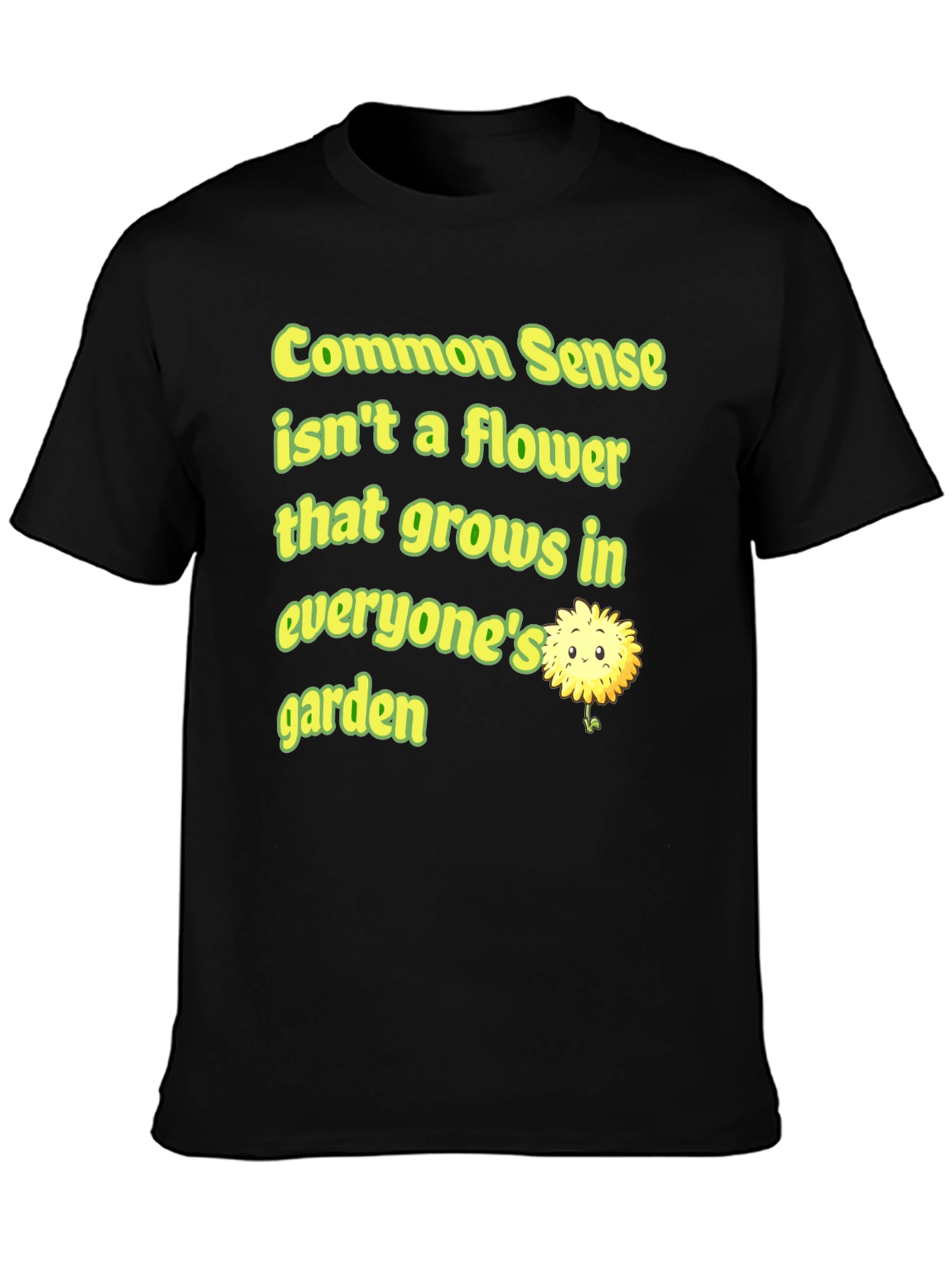 Common Sense Flower Graphic Tee