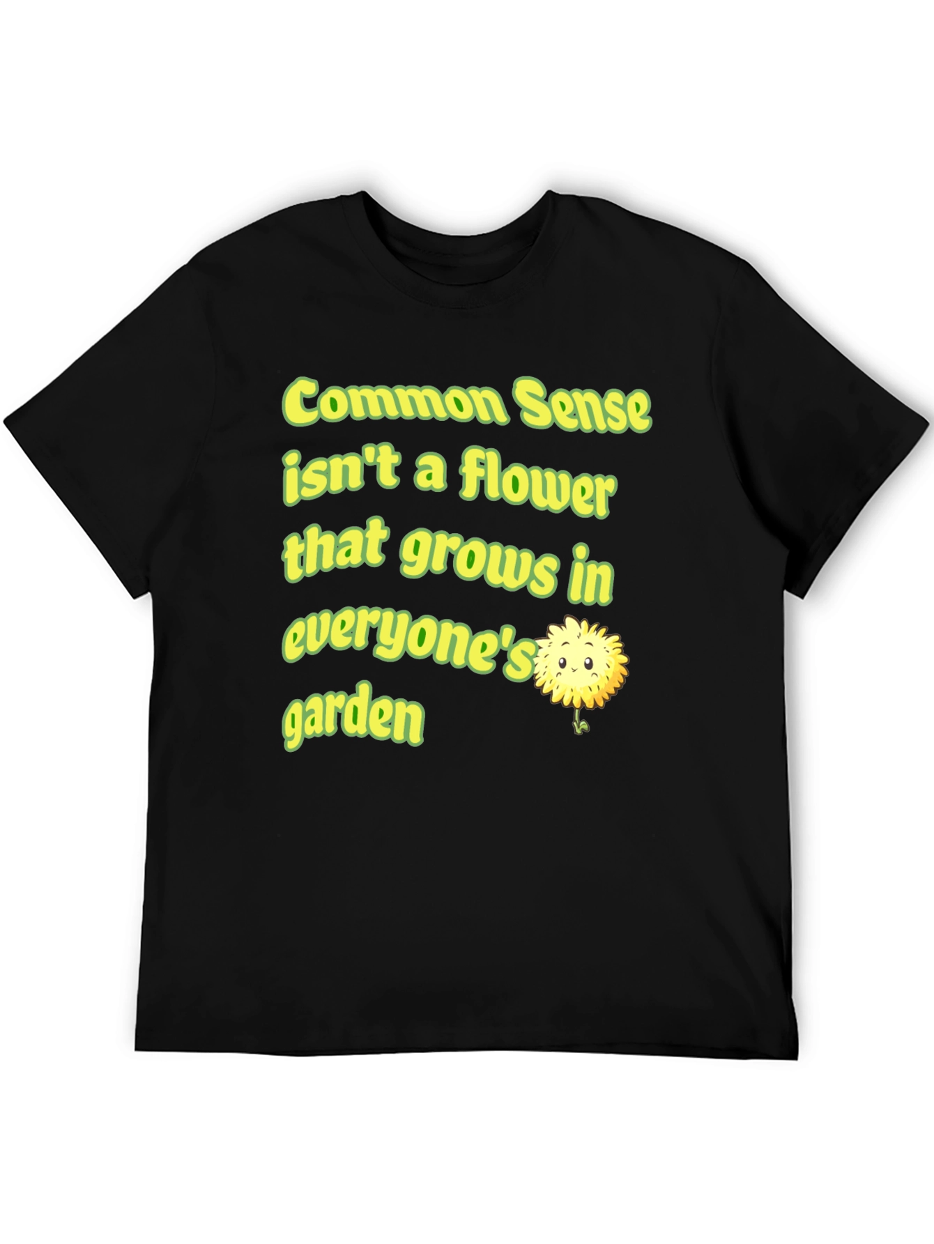 Common Sense Flower Graphic Tee