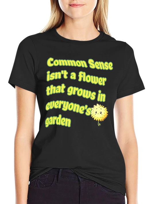 Common Sense Flower Graphic Tee
