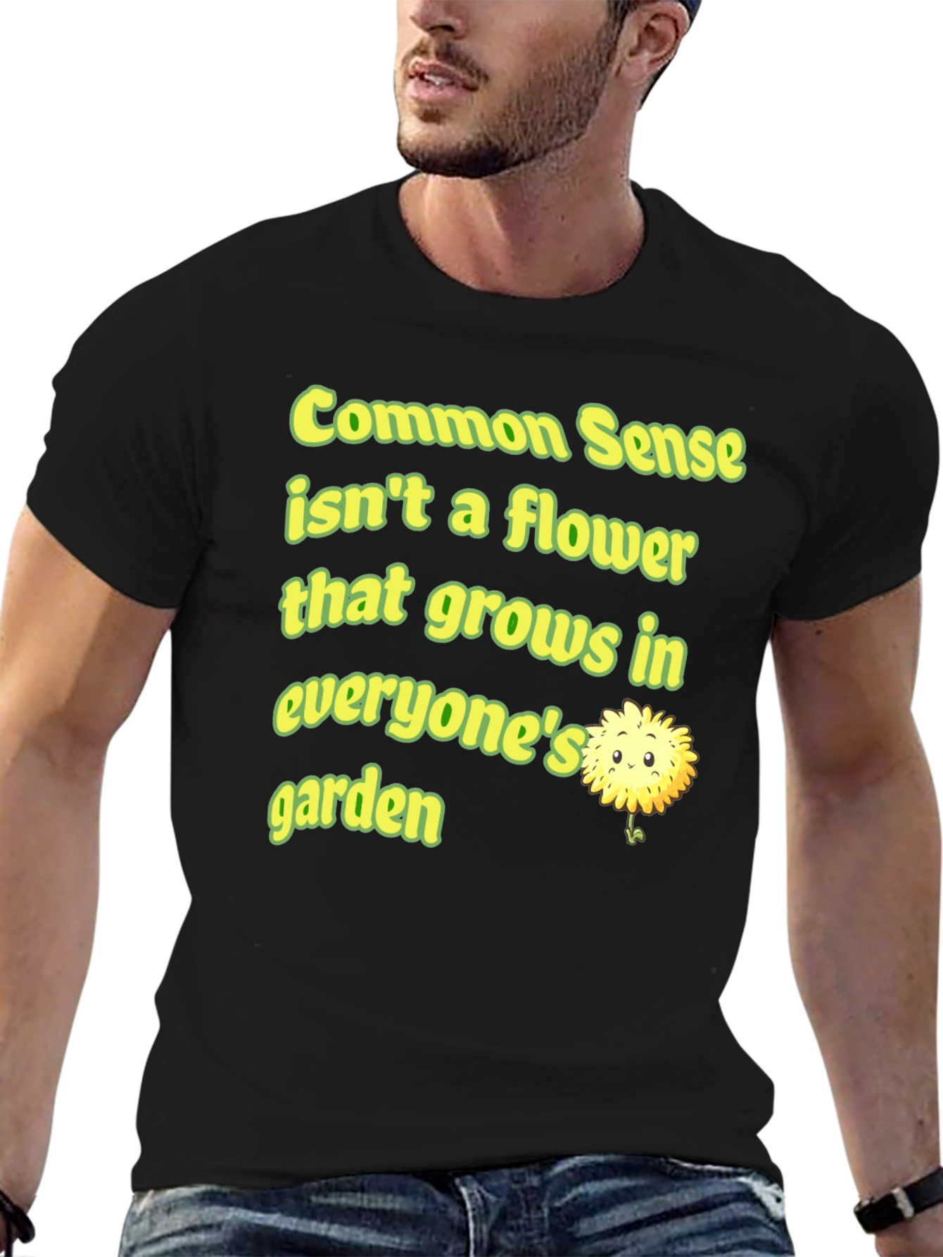 Common Sense Flower Graphic Tee
