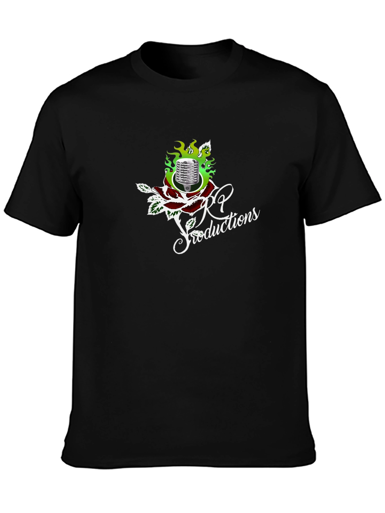 RP Productions Black Graphic Tee