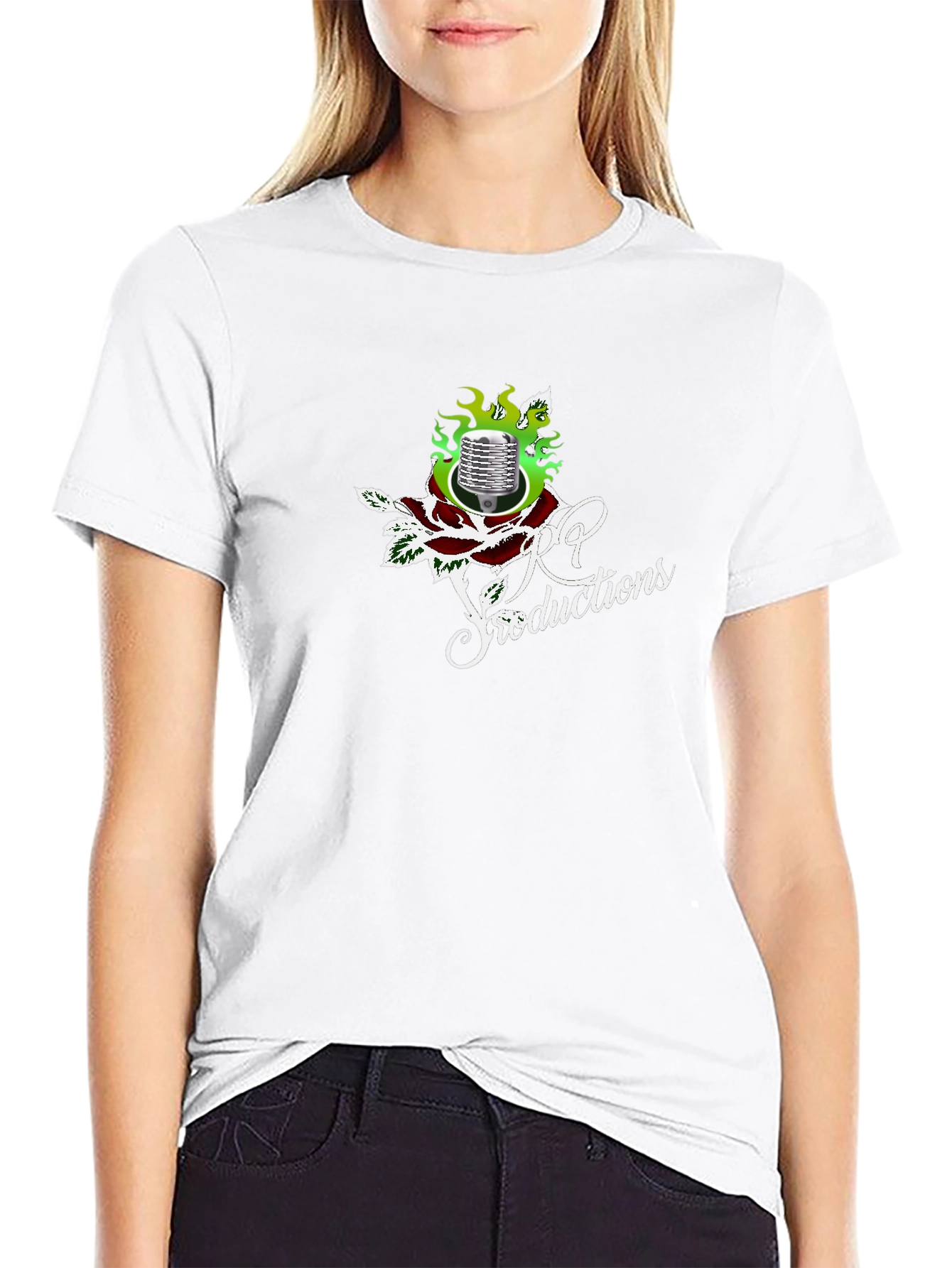RP Productions Black Graphic Tee