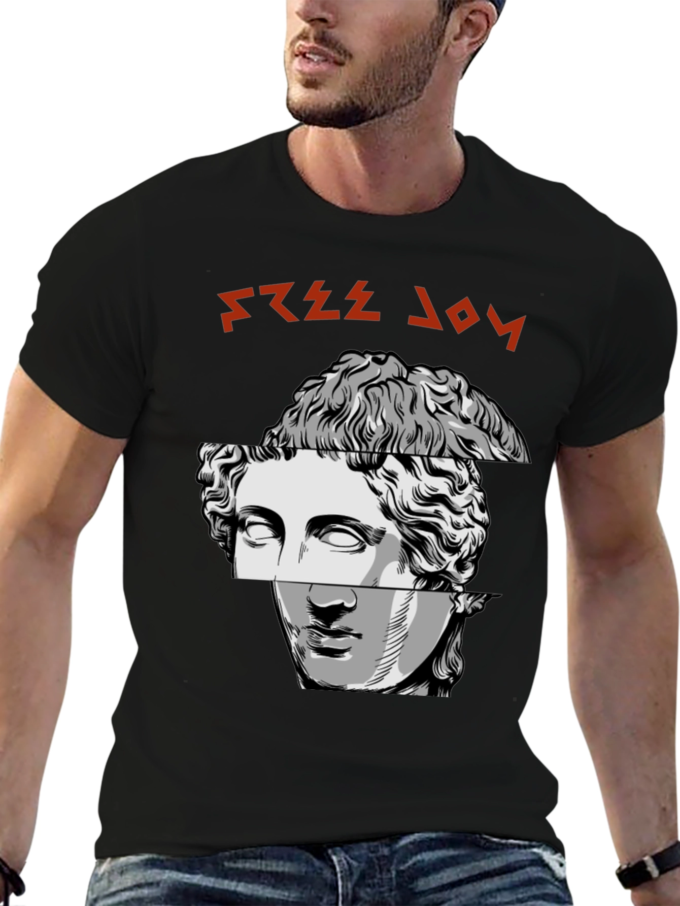 Modern Art Tee - Greek Bust Design
