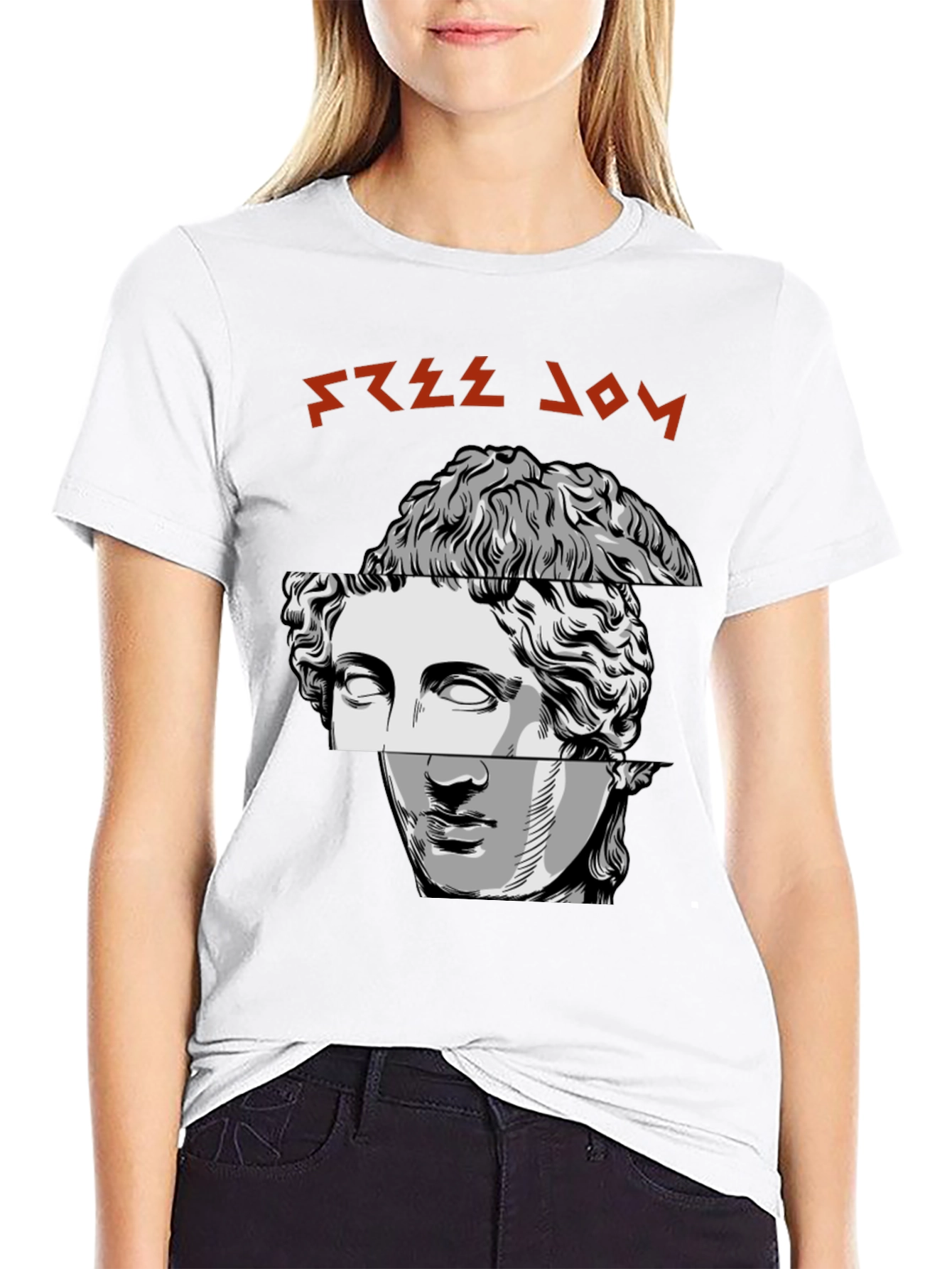 Modern Art Tee - Greek Bust Design