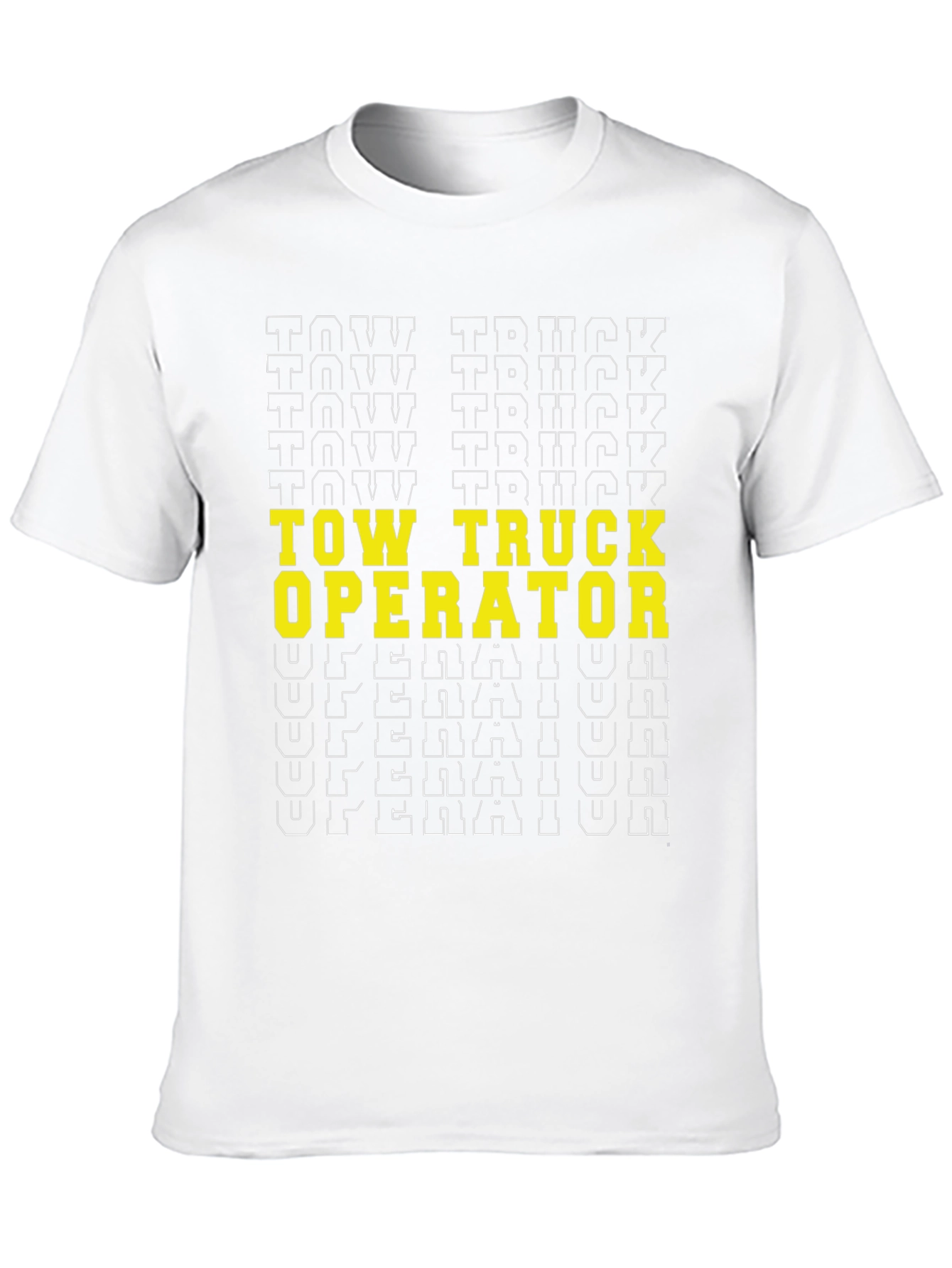 Tow Truck Operator Graphic Tee - Black