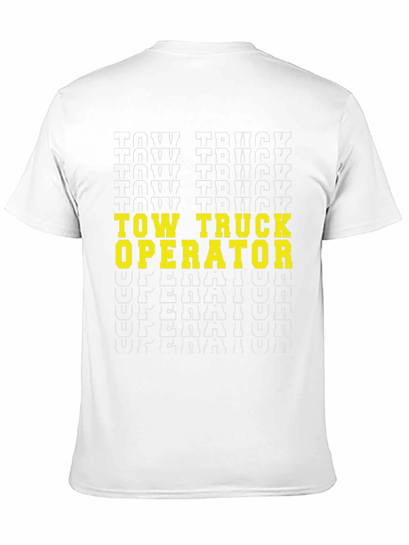 Tow Truck Operator Graphic Tee - Black