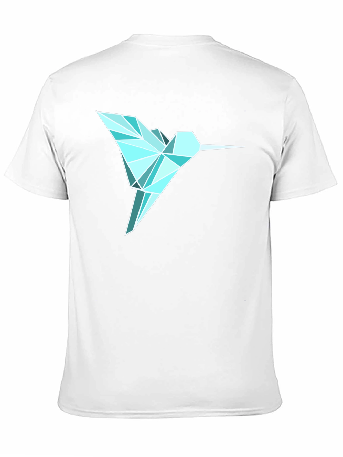 Geometric Hummingbird Graphic Tee - Mens Black T-Shirt