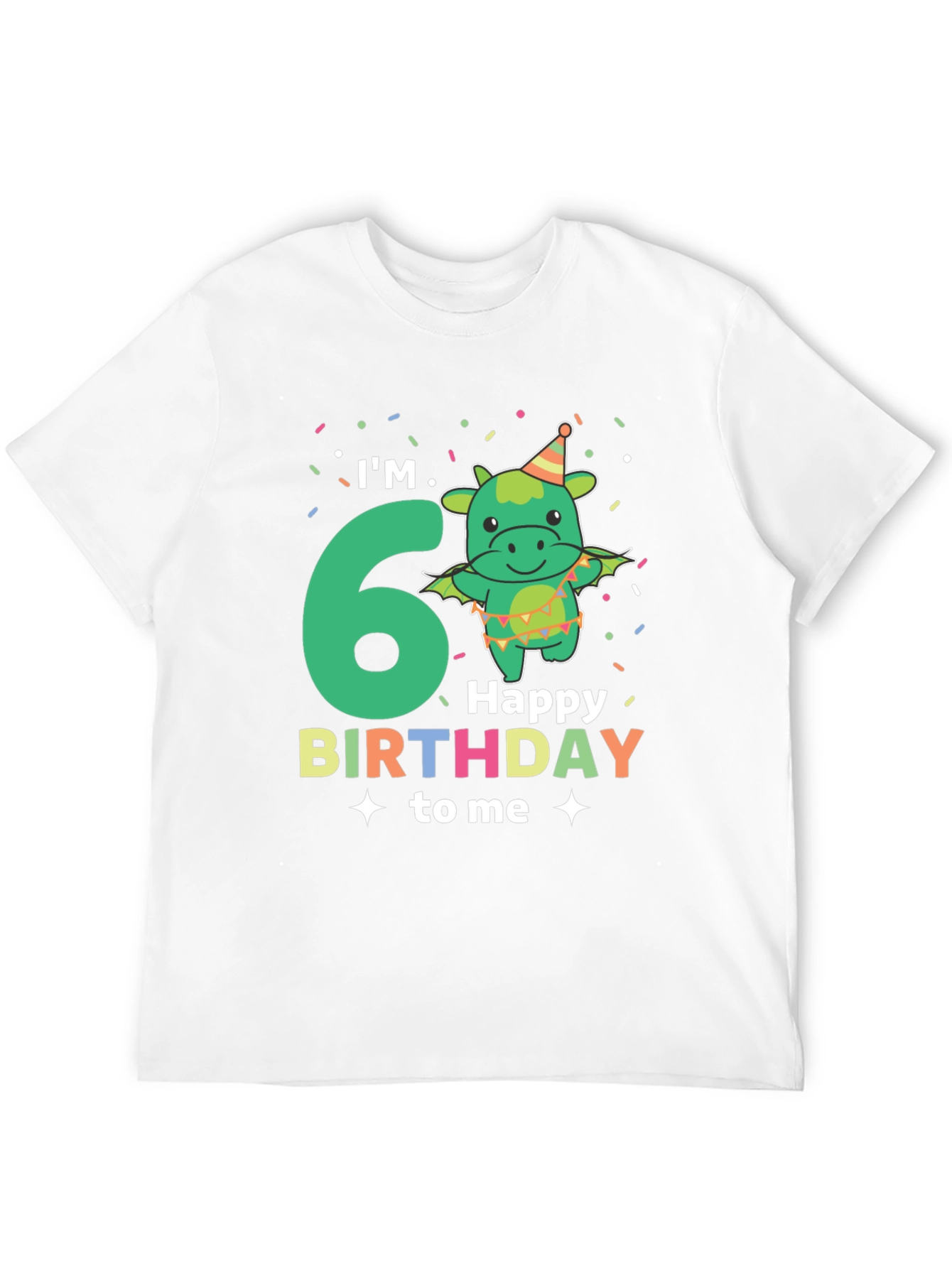 Im 6! Dragon Birthday T-Shirt