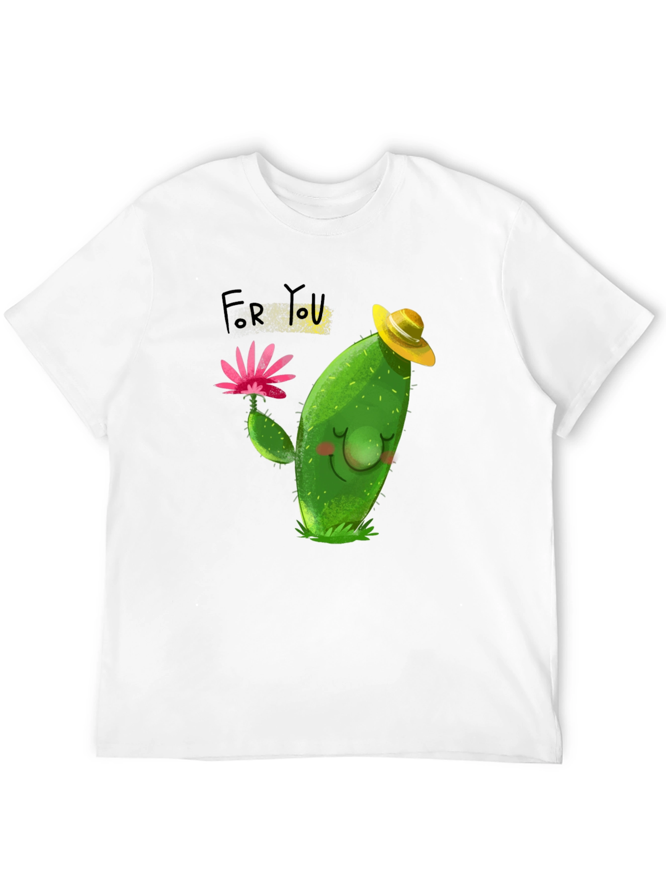 Cute Cactus T-Shirt - For You Design