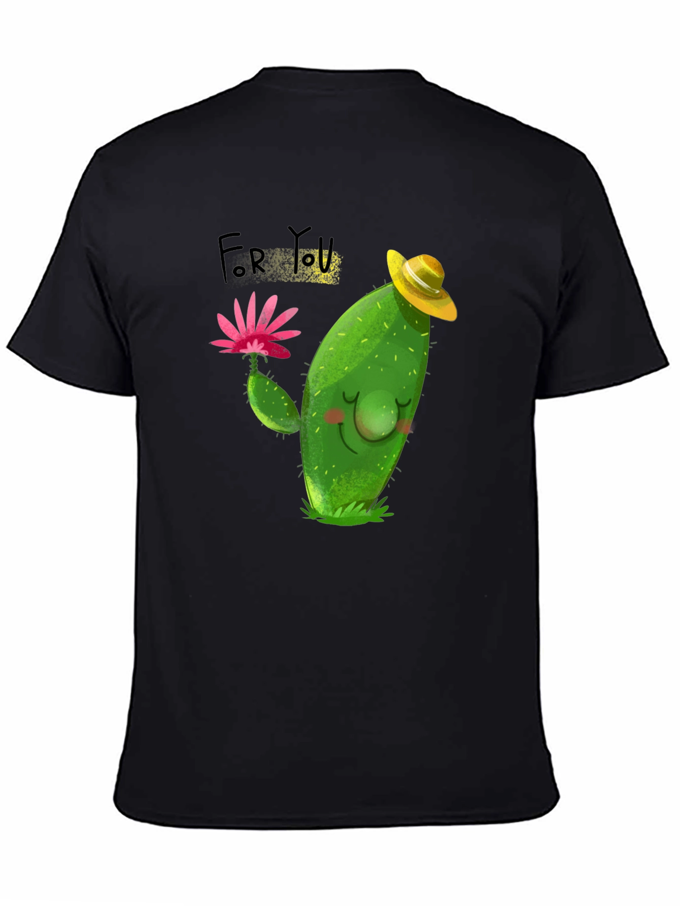 Cute Cactus T-Shirt - For You Design