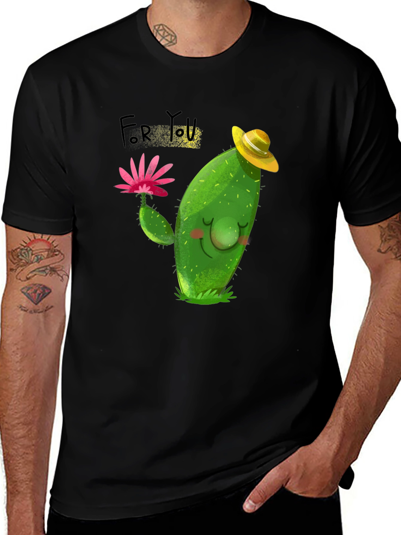 Cute Cactus T-Shirt - For You Design