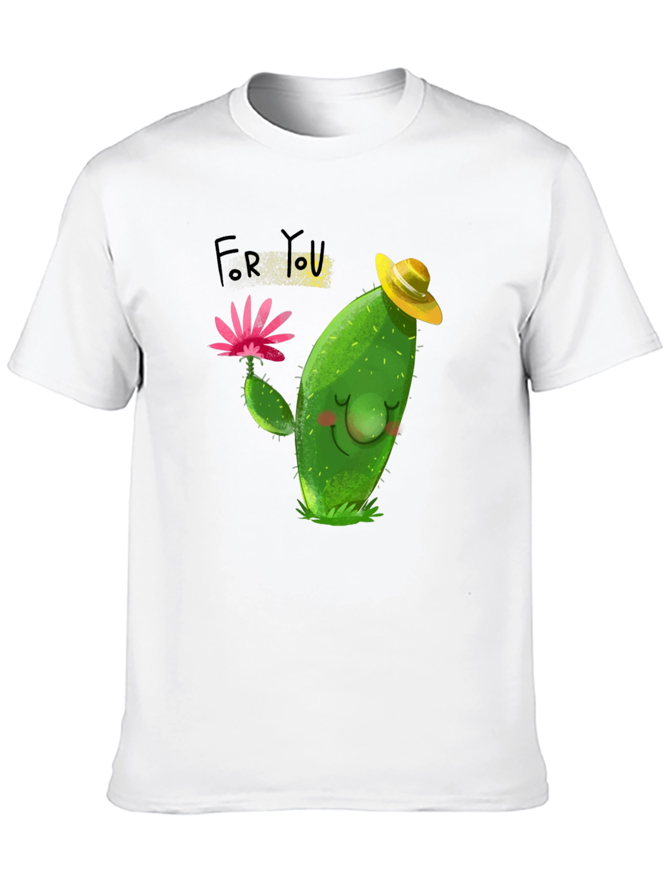 Cute Cactus T-Shirt - For You Design