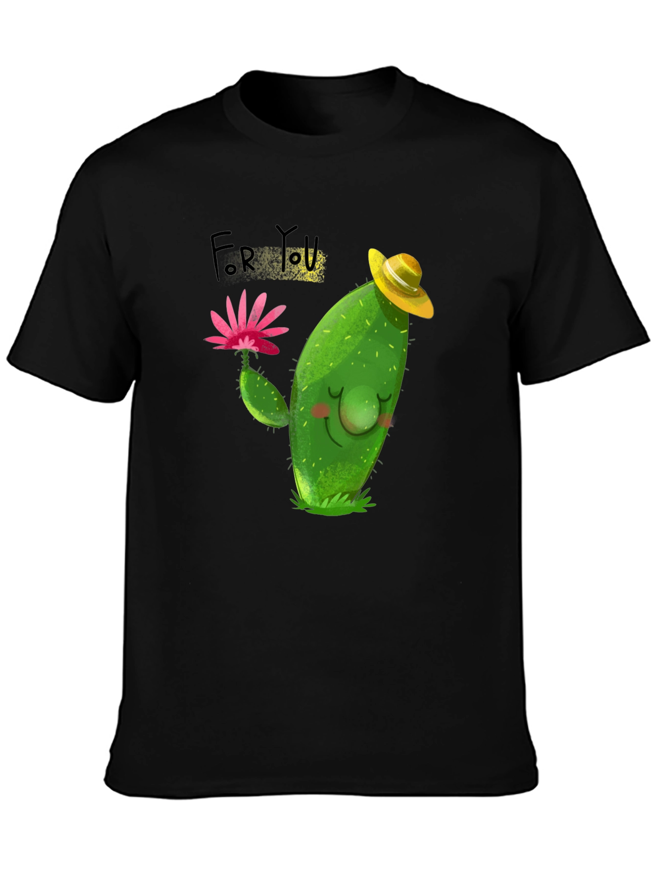 Cute Cactus T-Shirt - For You Design