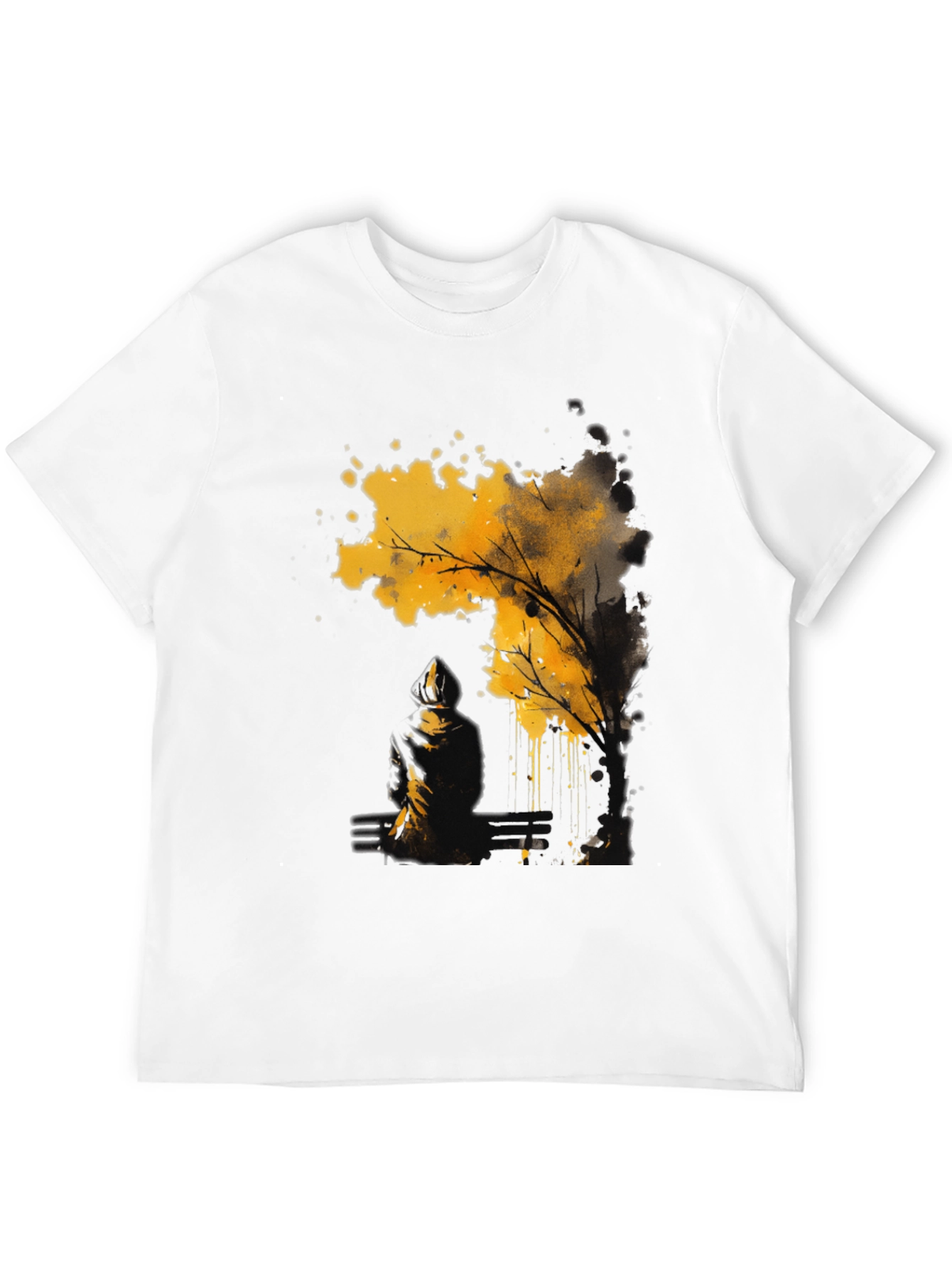 Abstract Tree Graphic Tee - Modern Art Shirt