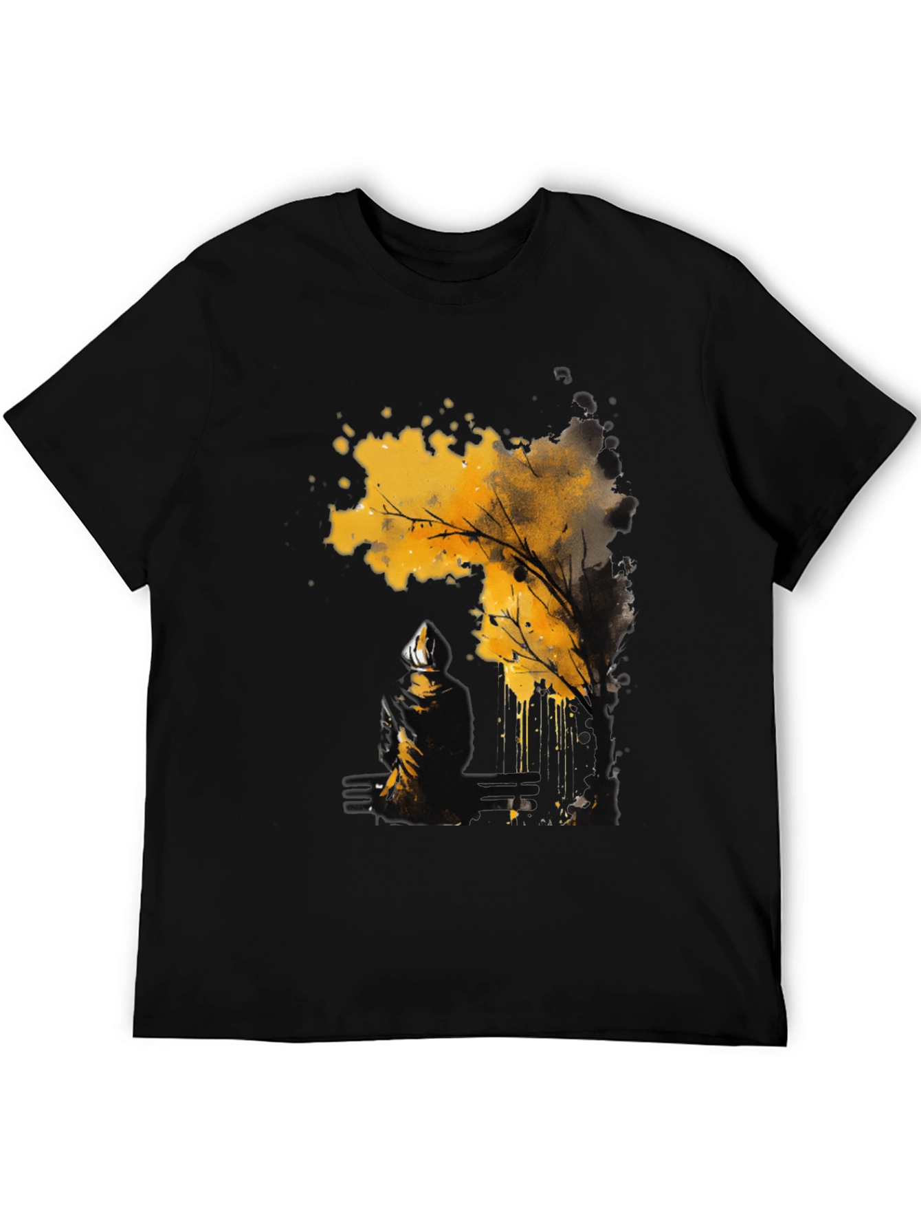 Abstract Tree Graphic Tee - Modern Art Shirt