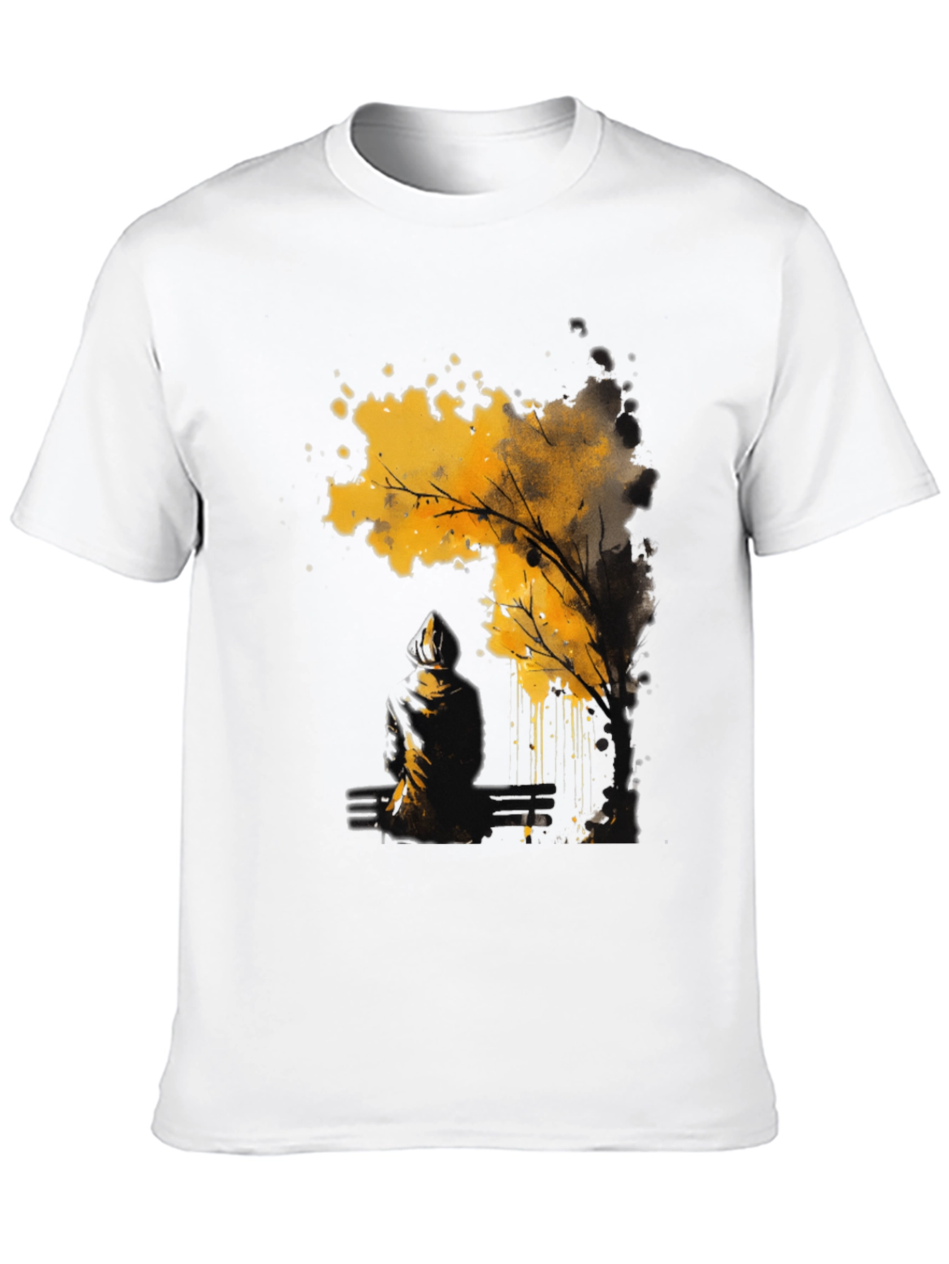 Abstract Tree Graphic Tee - Modern Art Shirt