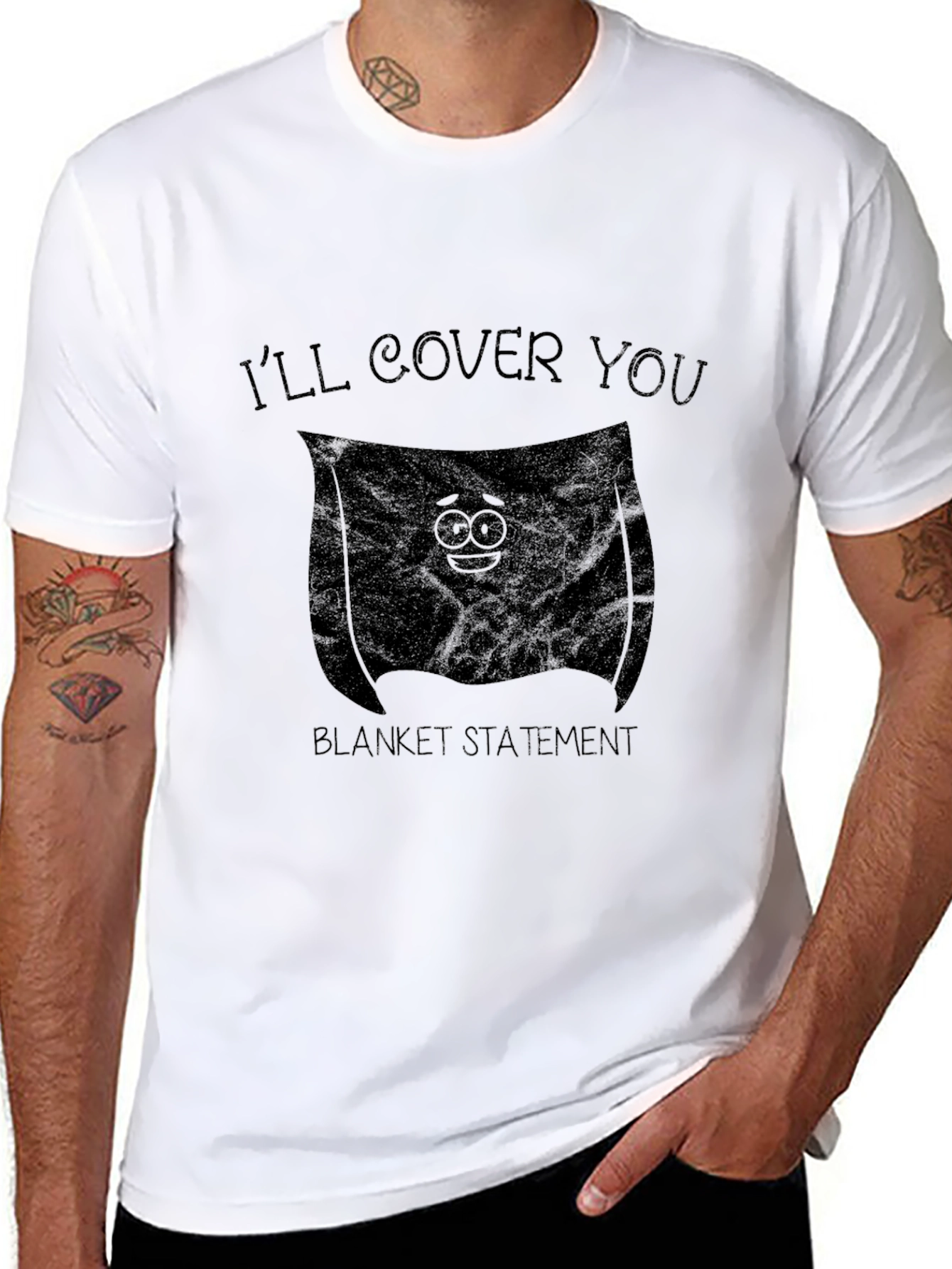 Ill Cover You Graphic T-Shirt - Blanket Statement Tee
