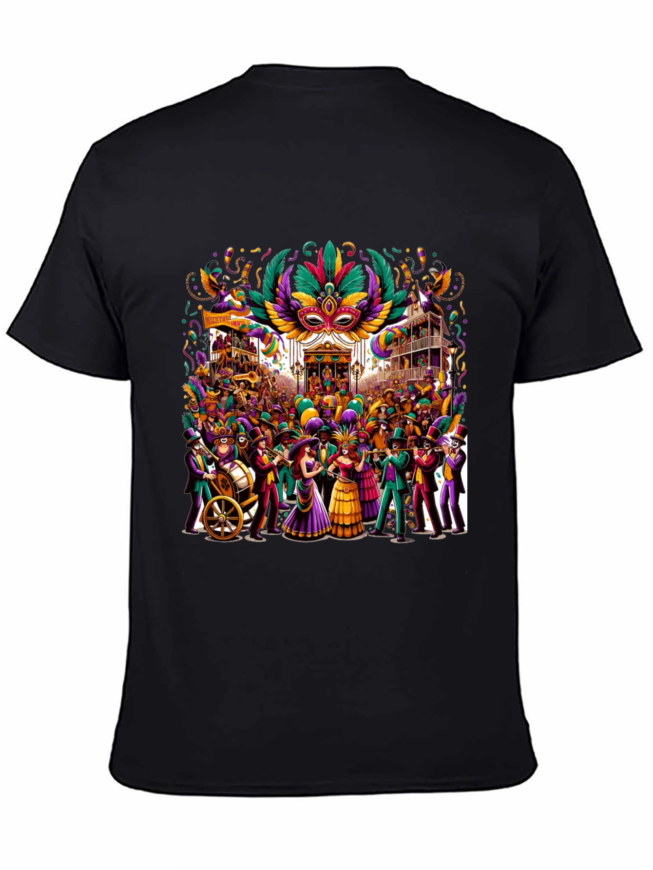 Mardi Gras T-Shirt: Festive Carnival Design