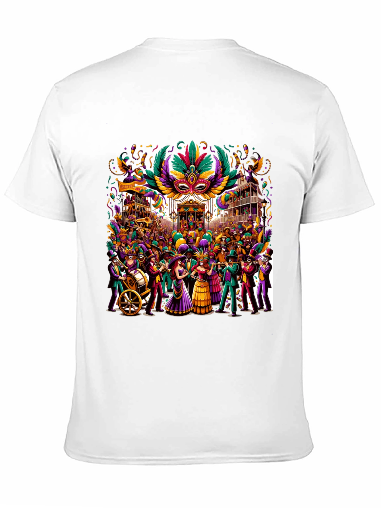 Mardi Gras T-Shirt: Festive Carnival Design